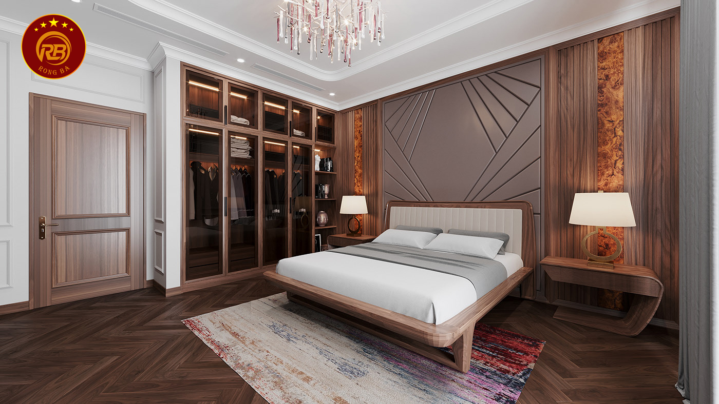 giường ngủ gỗ óc chó tại bình phước 1