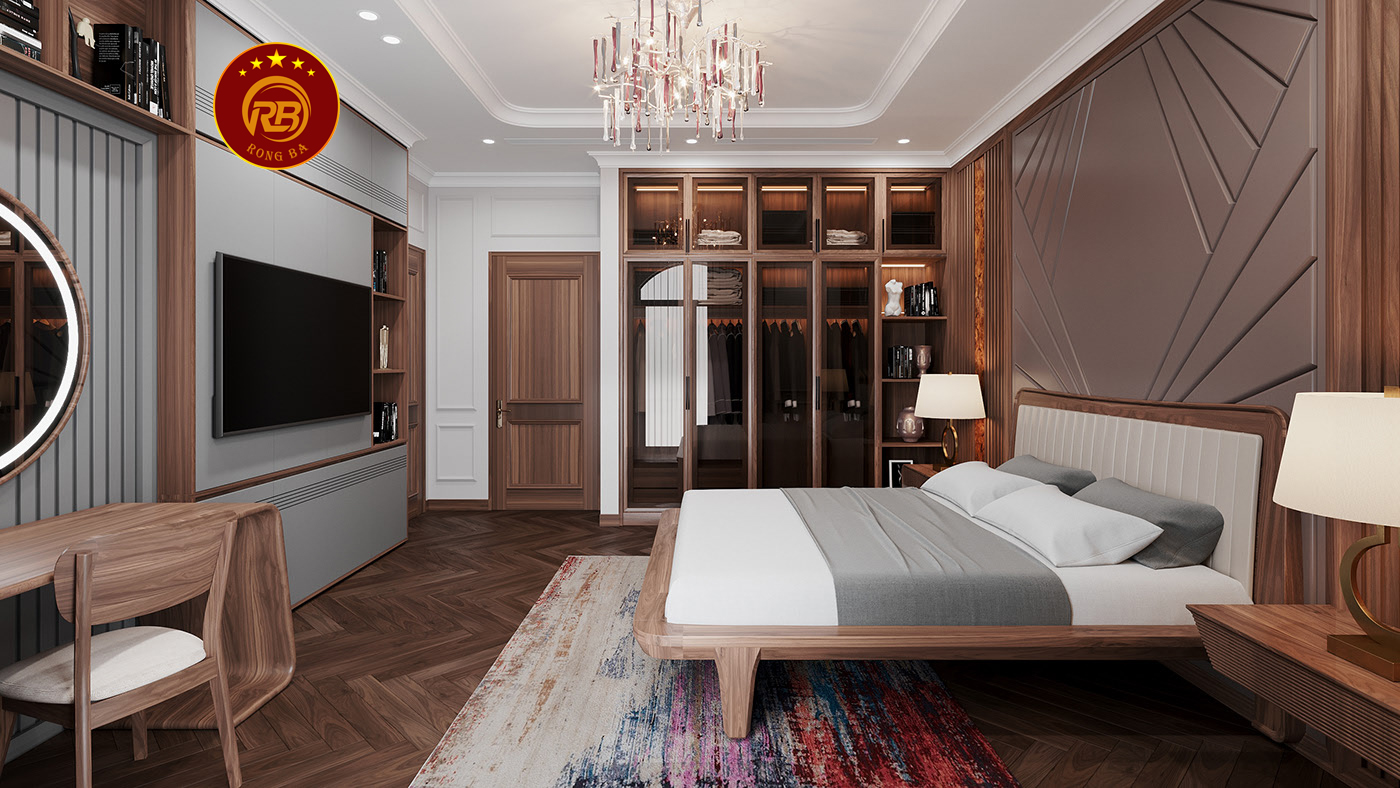 giường ngủ gỗ óc chó tại bình phước 3
