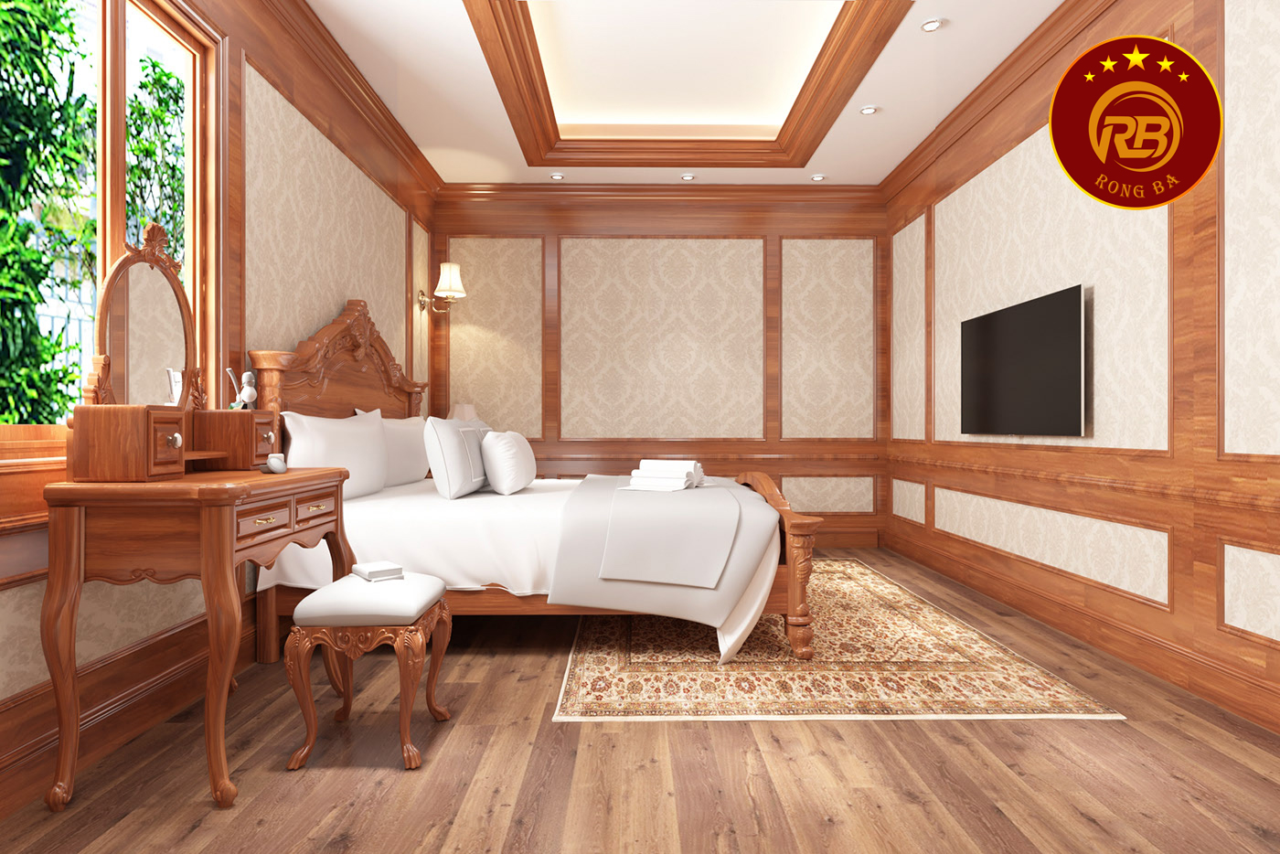 giường ngủ gỗ óc chó tại cần thơ 1