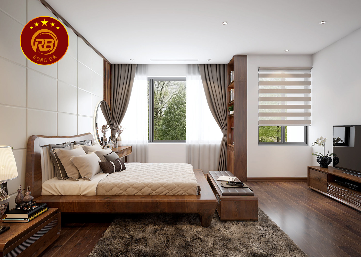 giường ngủ gỗ óc chó tại đà nẵng 3