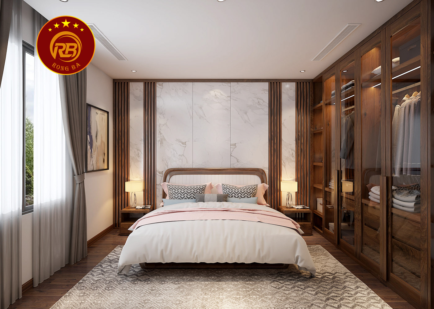 giường ngủ gỗ óc chó tại đà nẵng 4
