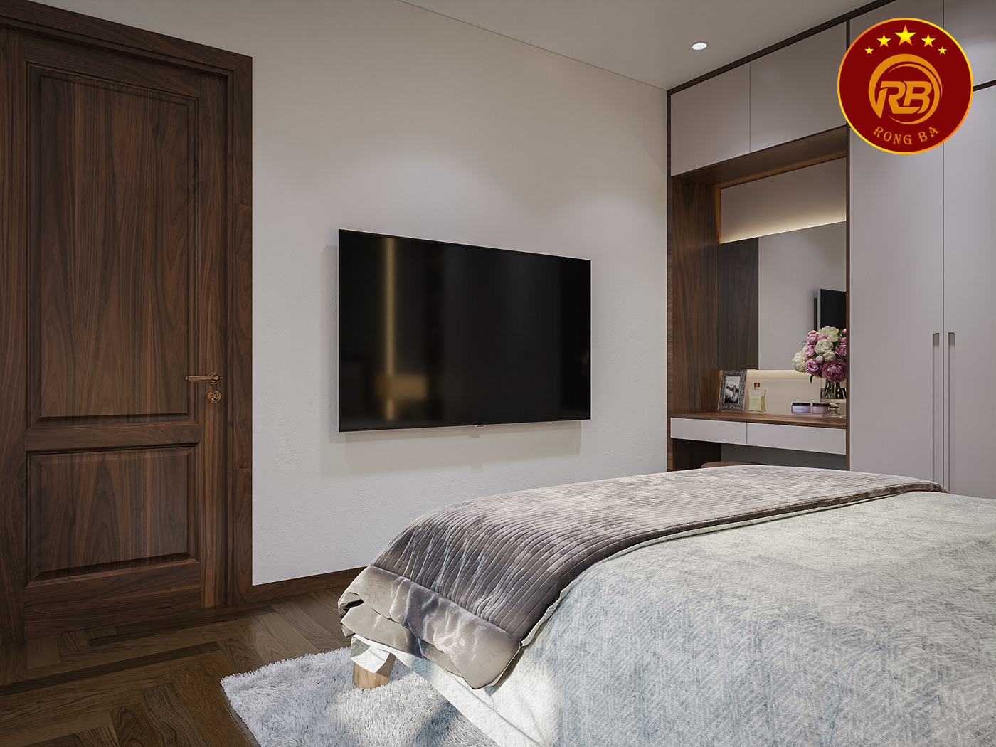 nội thất biệt thự gỗ óc chó tại khánh hòa 4