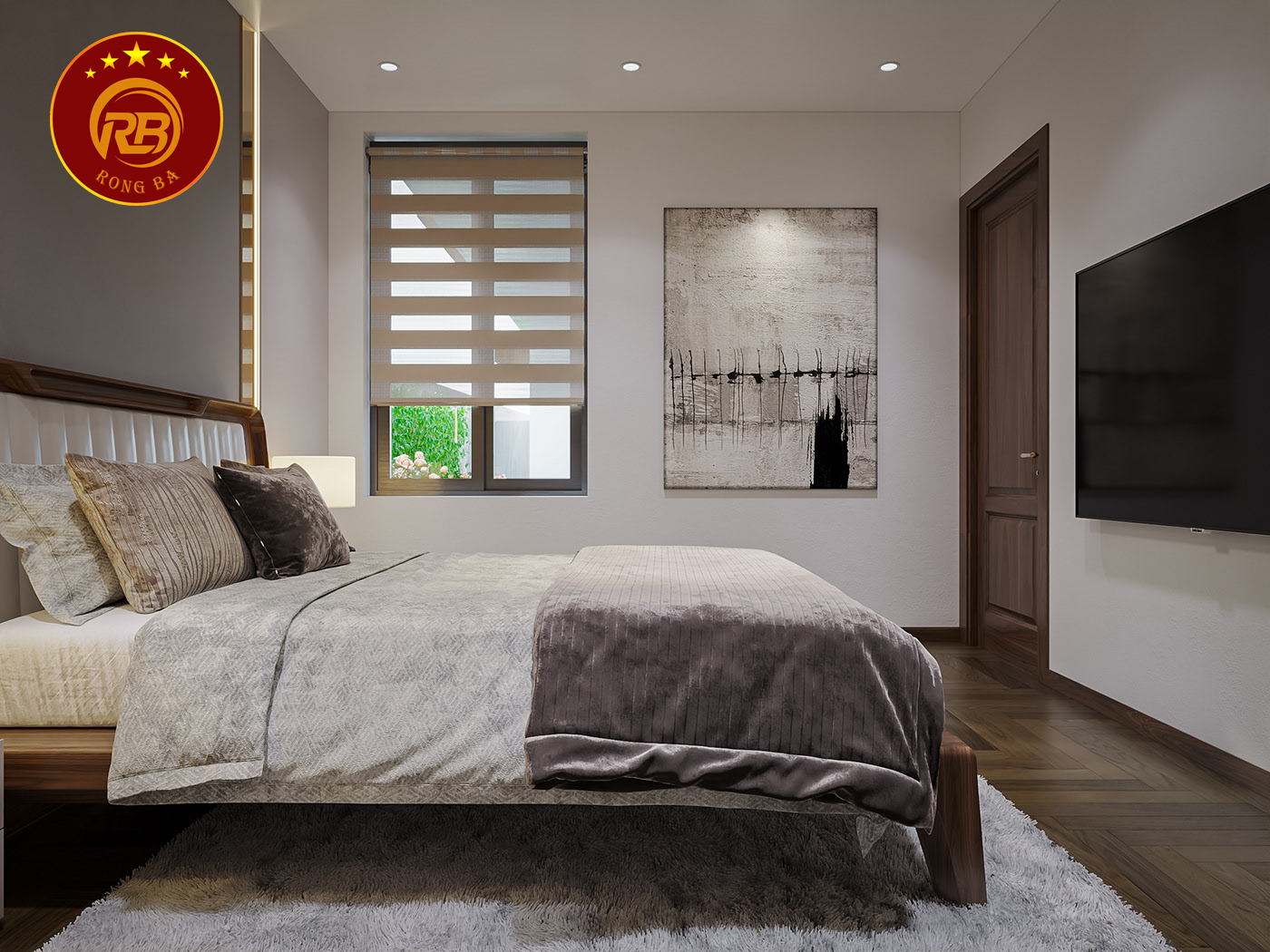 nội thất biệt thự gỗ óc chó tại khánh hòa 5
