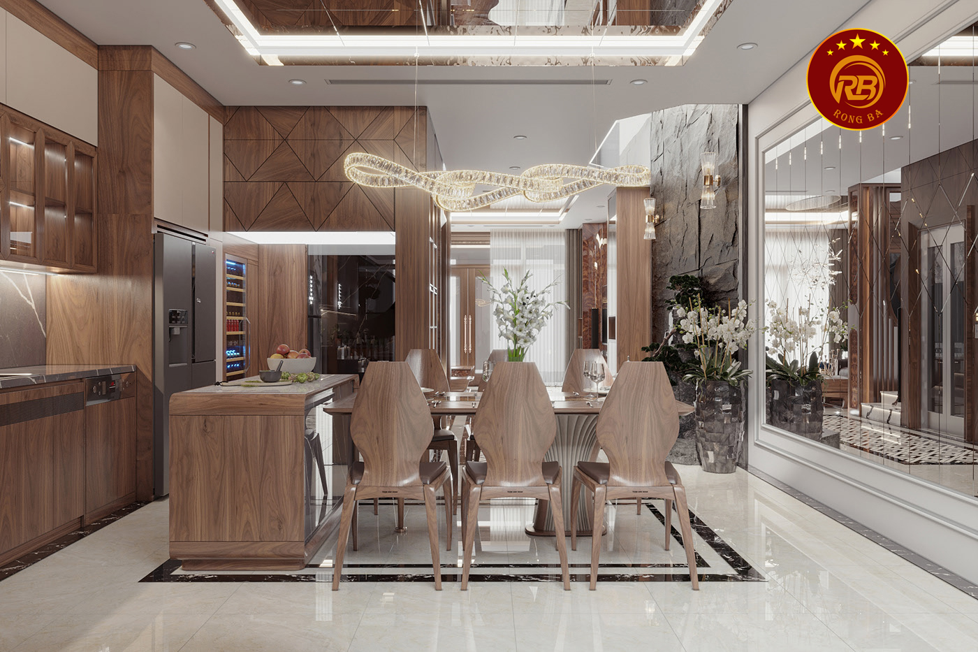 tủ bếp gỗ óc chó tại bắc kạn 2