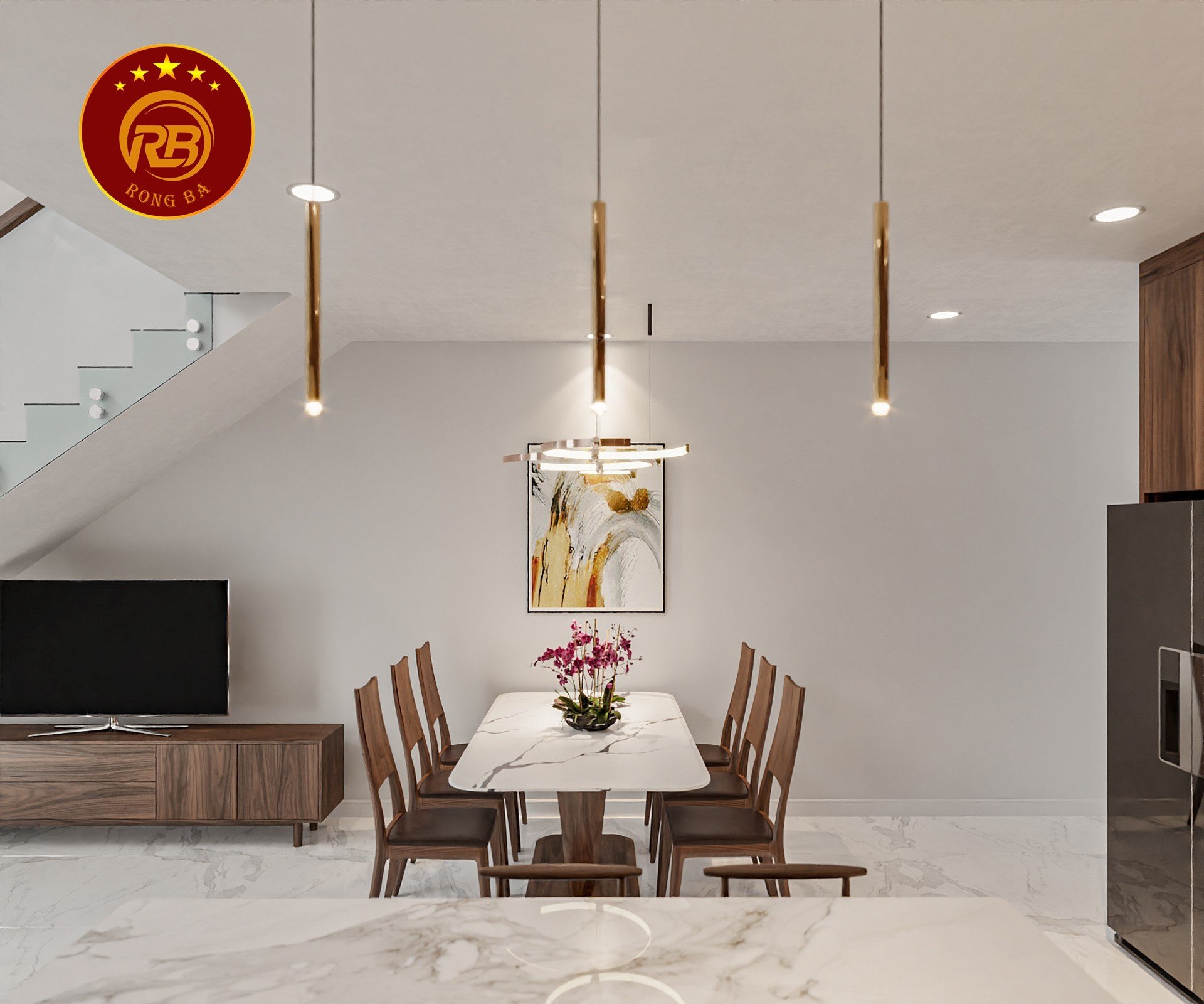 bàn ăn gỗ óc chó tại Hòa Bình