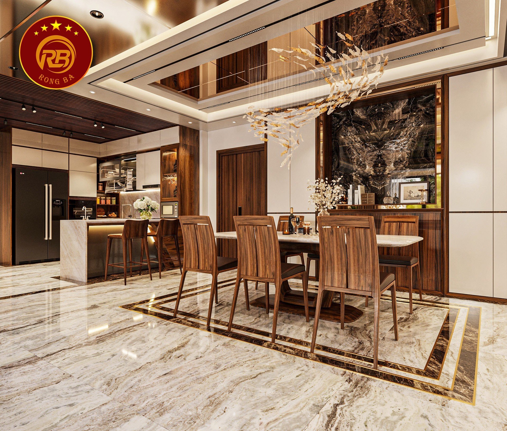bàn ăn gỗ óc chó tại Nghệ An