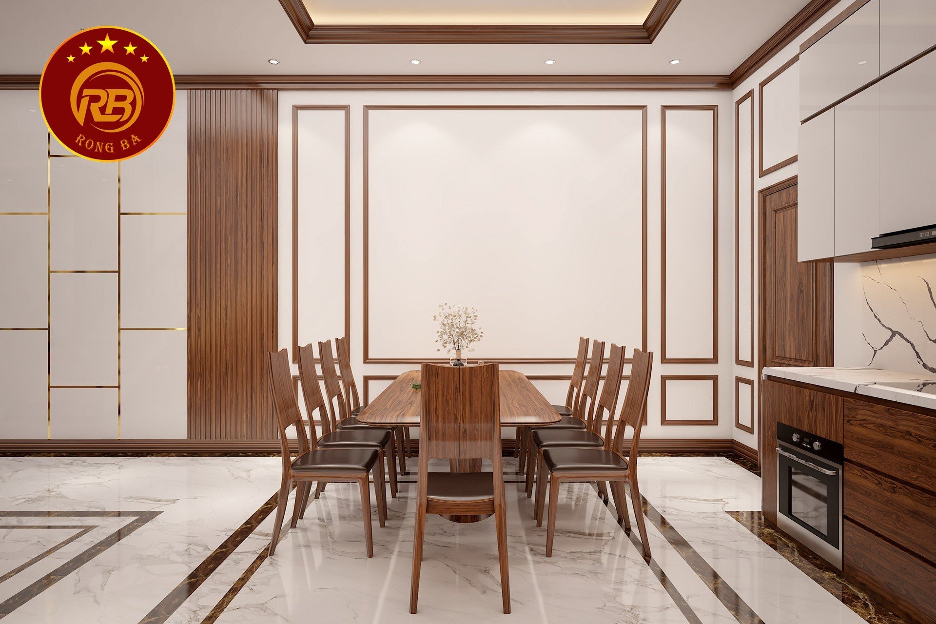 bàn ăn gỗ óc chó tại Ninh Thuận
