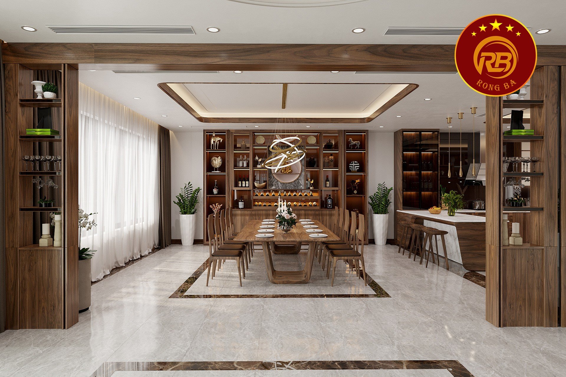 bàn ăn gỗ óc chó tại Quảng Bình
