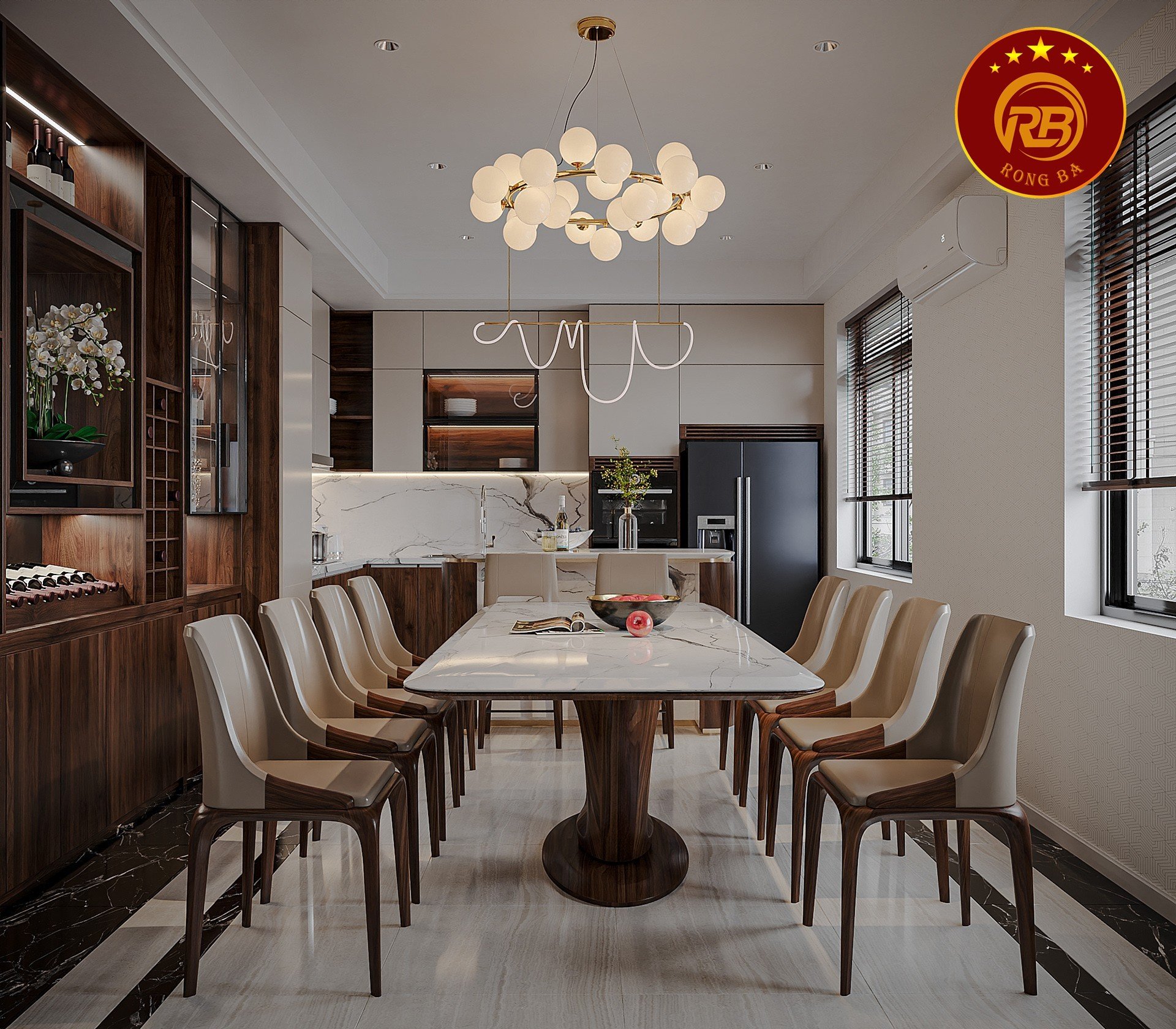 bàn ăn gỗ óc chó tại Vĩnh Long
