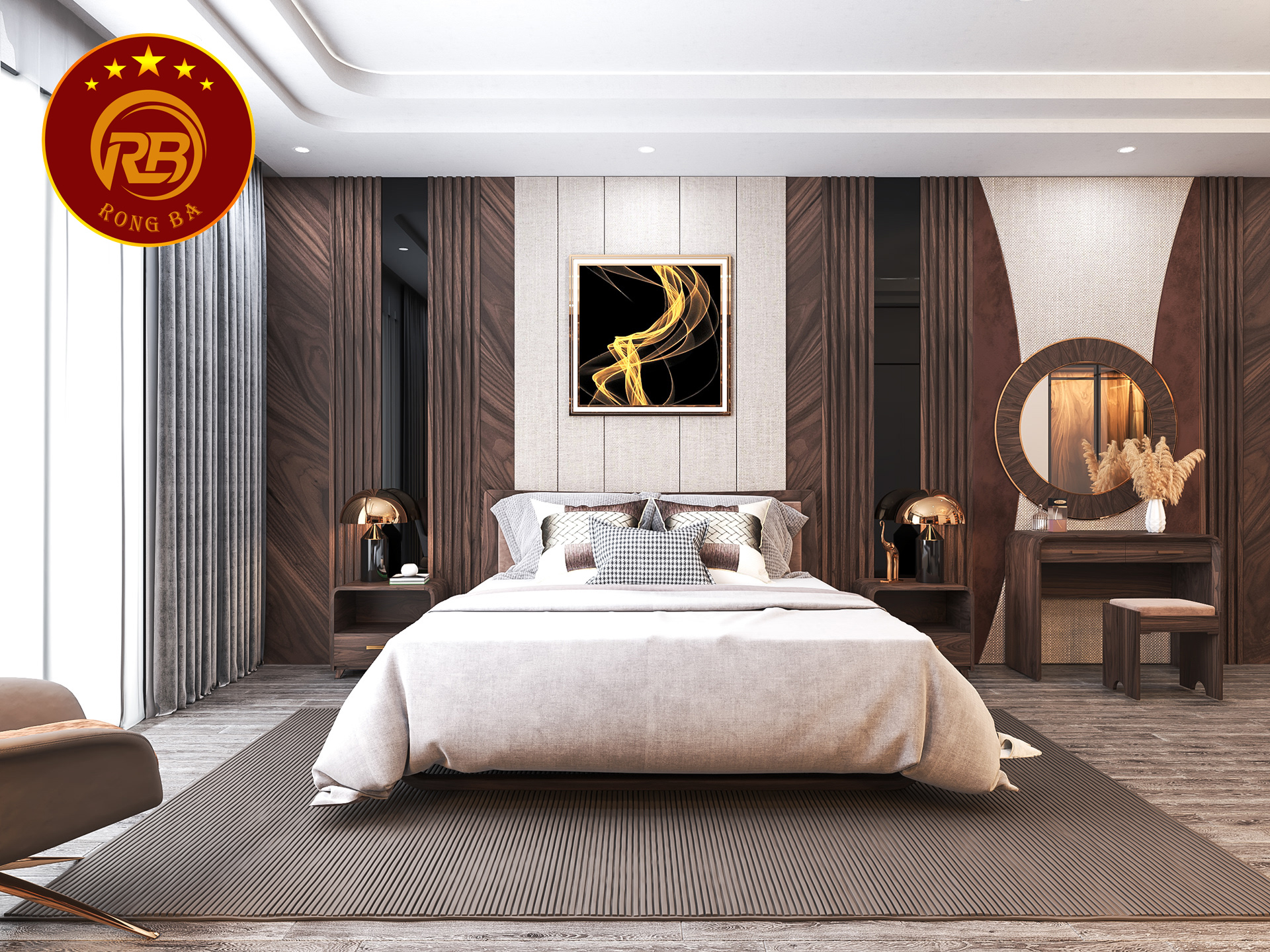 bàn trang điểm gỗ óc chó tại lào cai