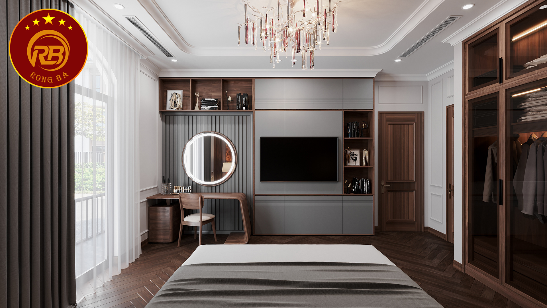 bàn trang điểm gỗ óc chó tại quảng bình