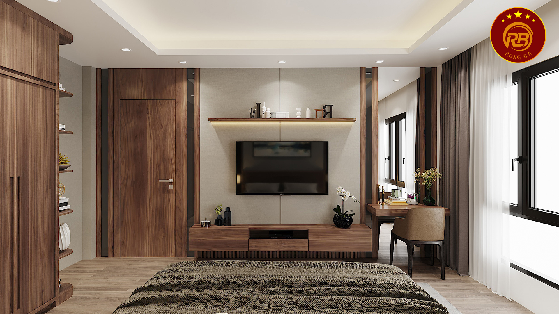 bàn trang điểm gỗ óc chó tại quảng nam