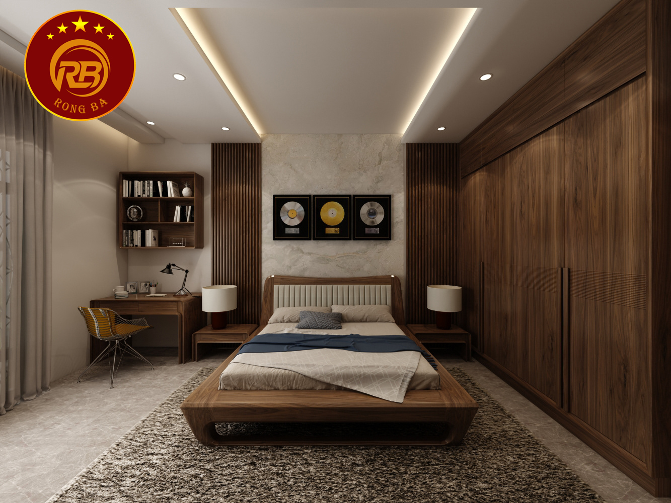 bàn trang điểm gỗ óc chó tại vĩnh long
