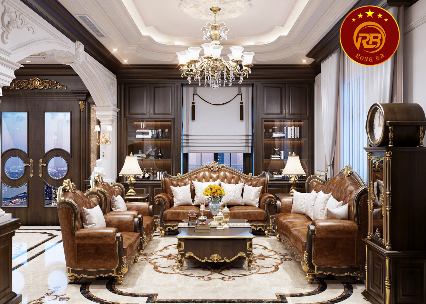 thiết kế nội thất biệt thự pháp 1