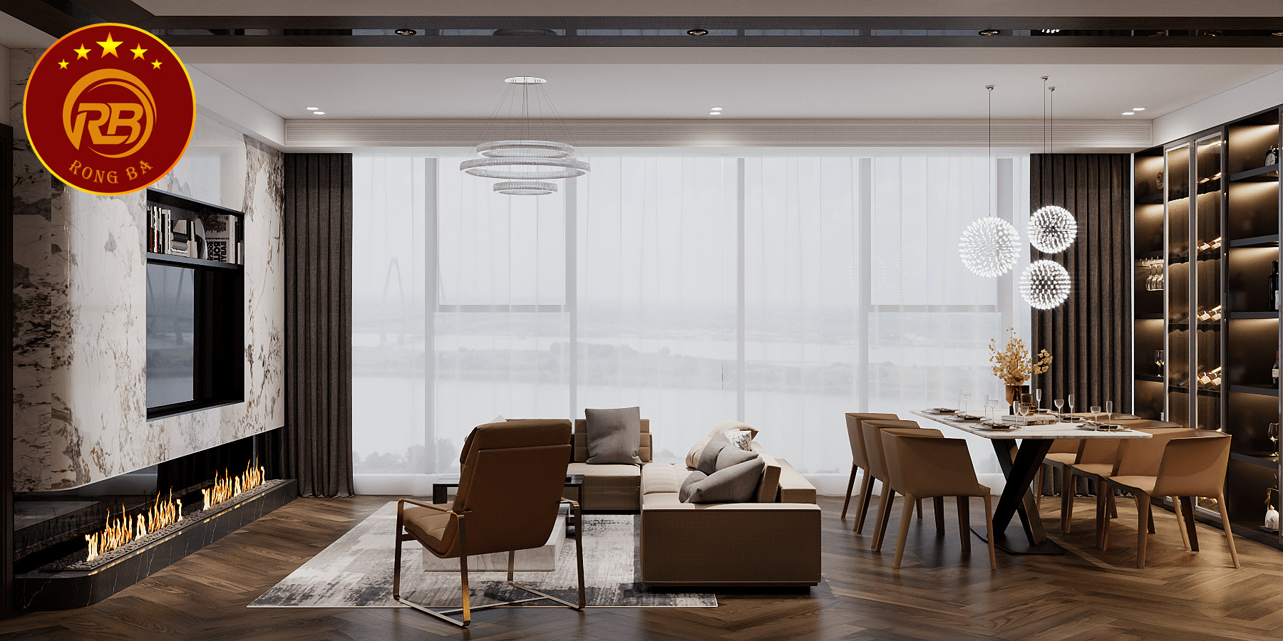 thiết kế nội thất biệt thự sang trọng 10