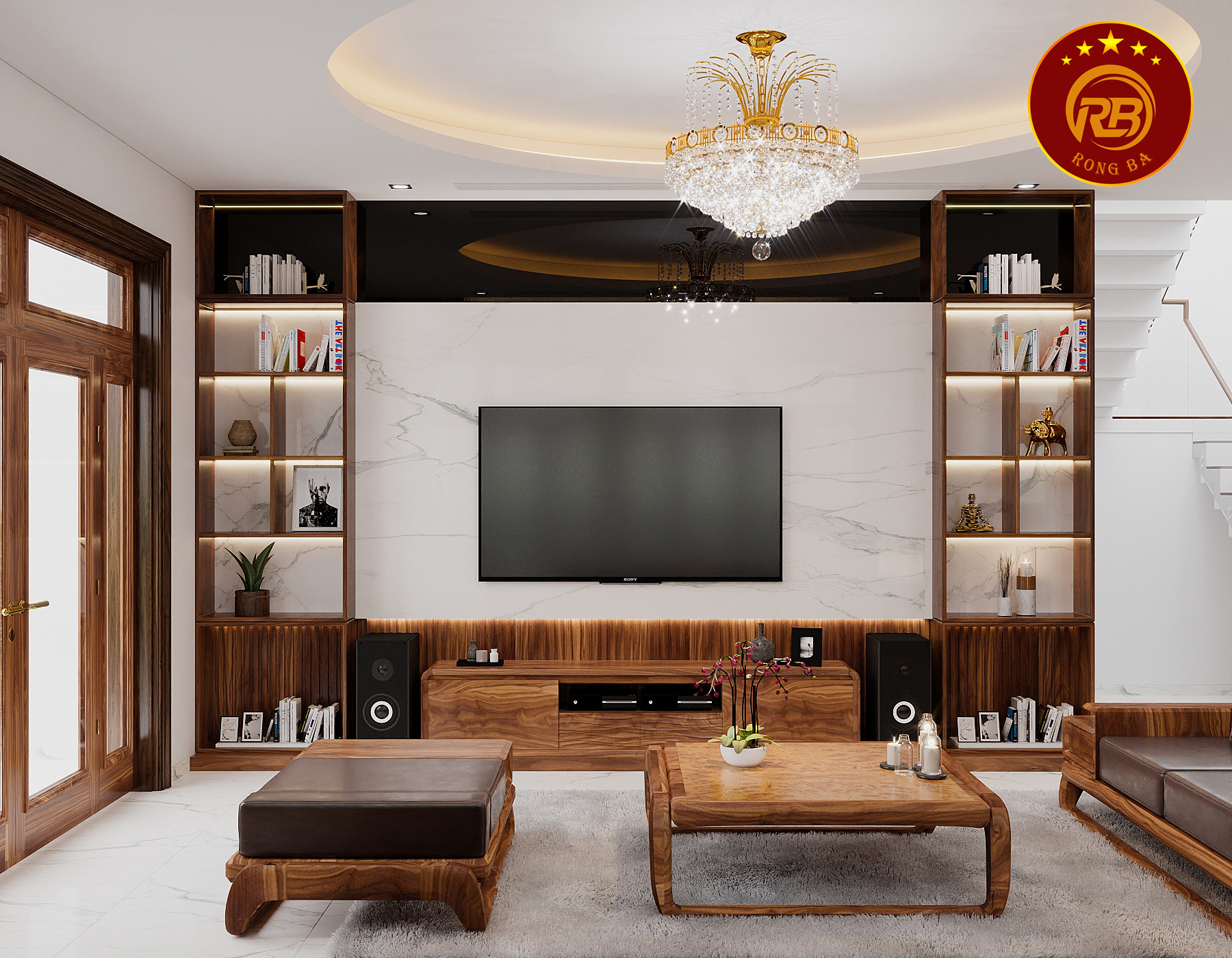 thiết kế nội thất biệt thự sang trọng 2