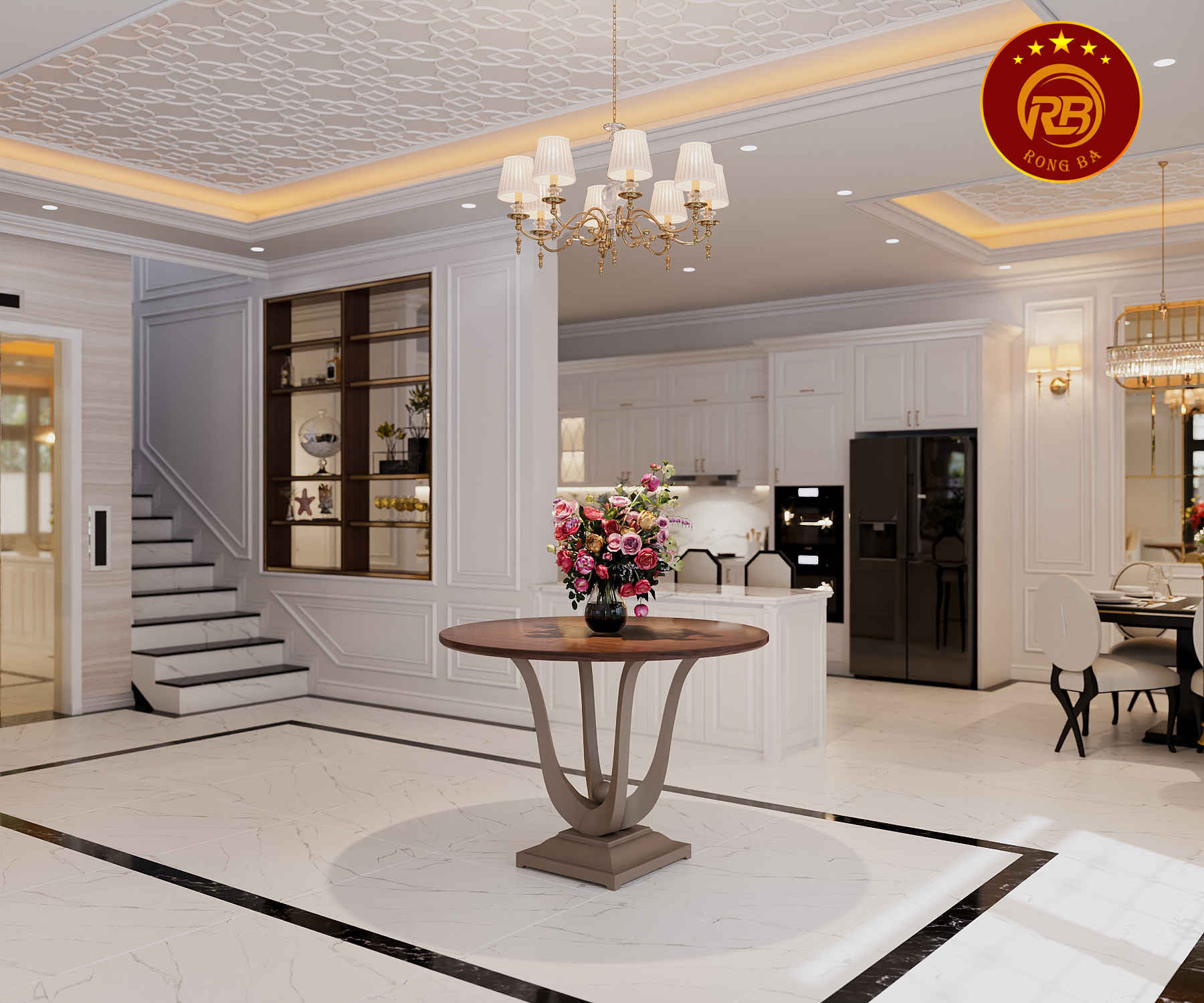 thiết kế nội thất biệt thự sang trọng 6