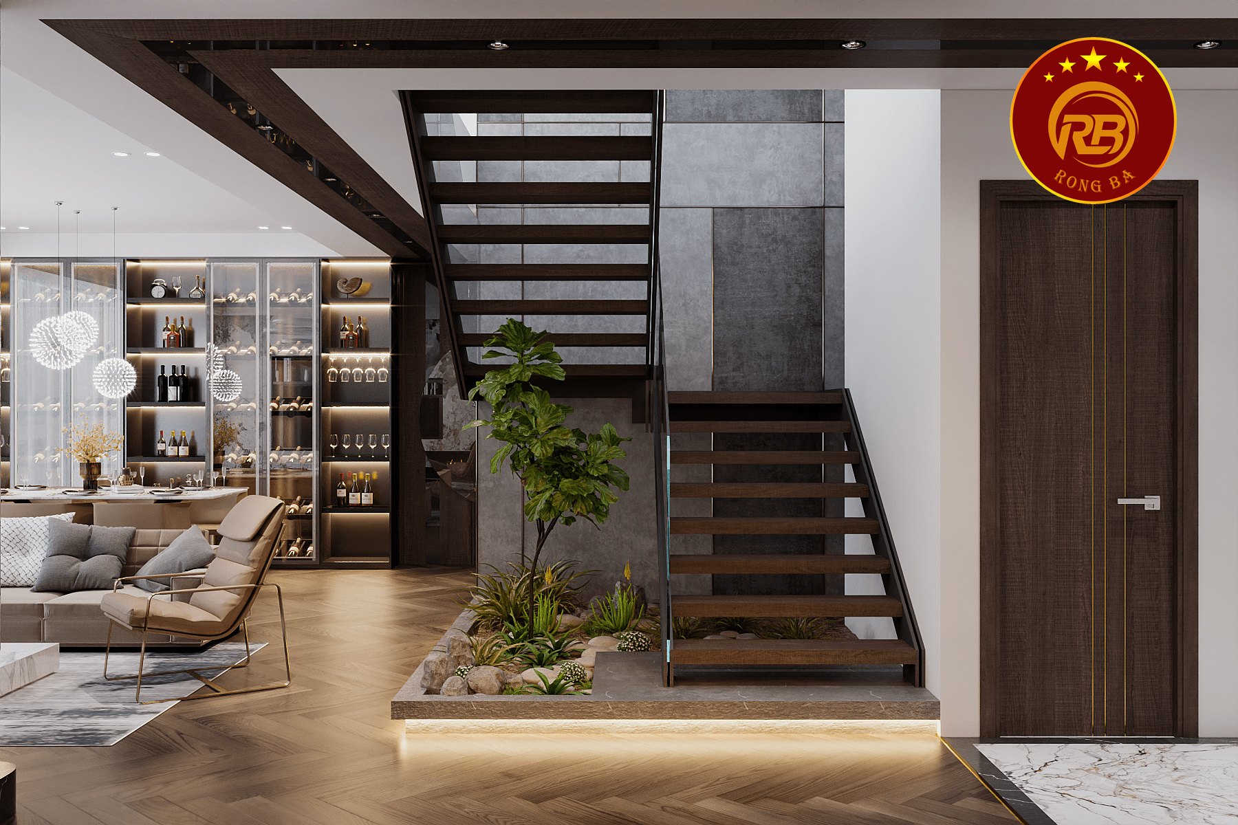 thiết kế nội thất biệt thự sang trọng 7