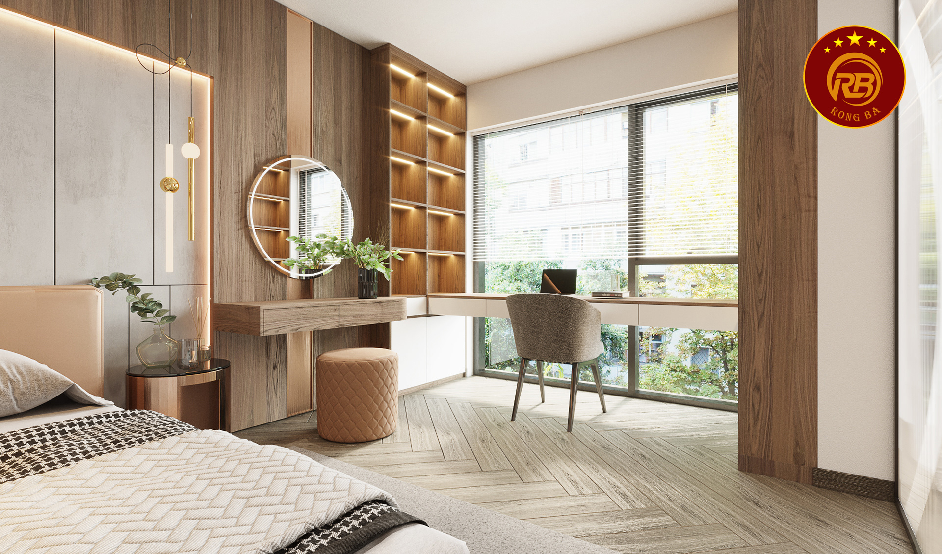 thiết kế nội thất nhà phố hiện đại 11