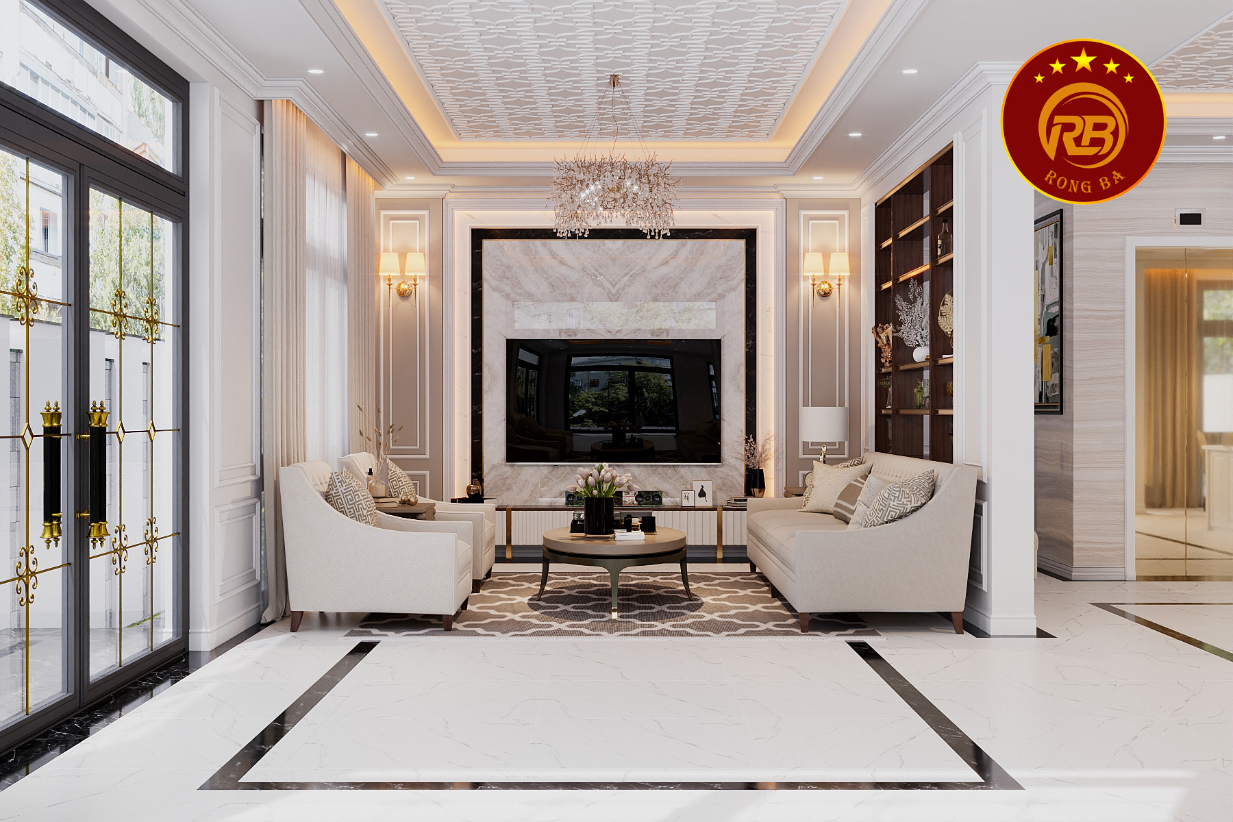 phong cách thiết kế nội thất biệt thự 1