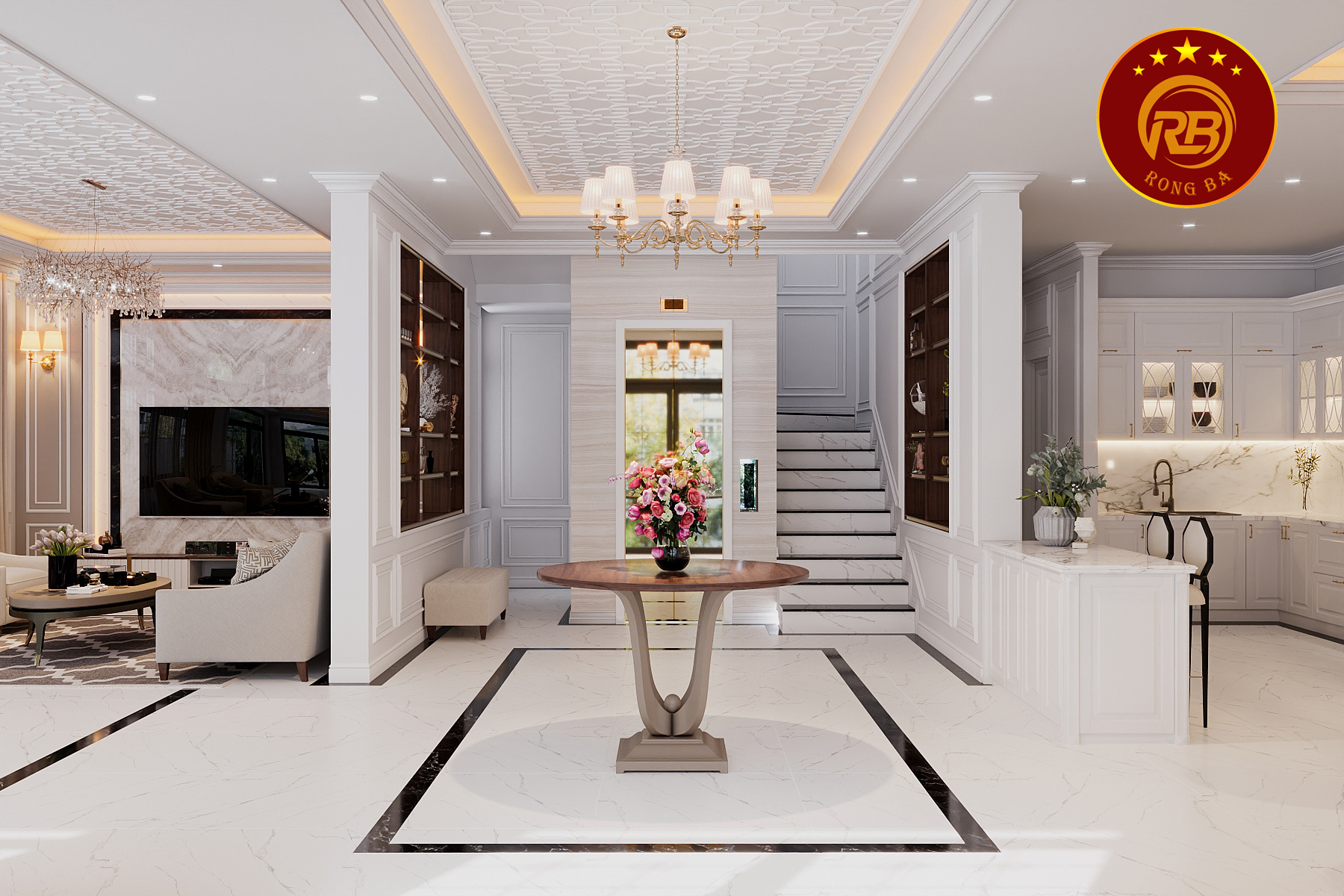 phong cách thiết kế nội thất biệt thự 15