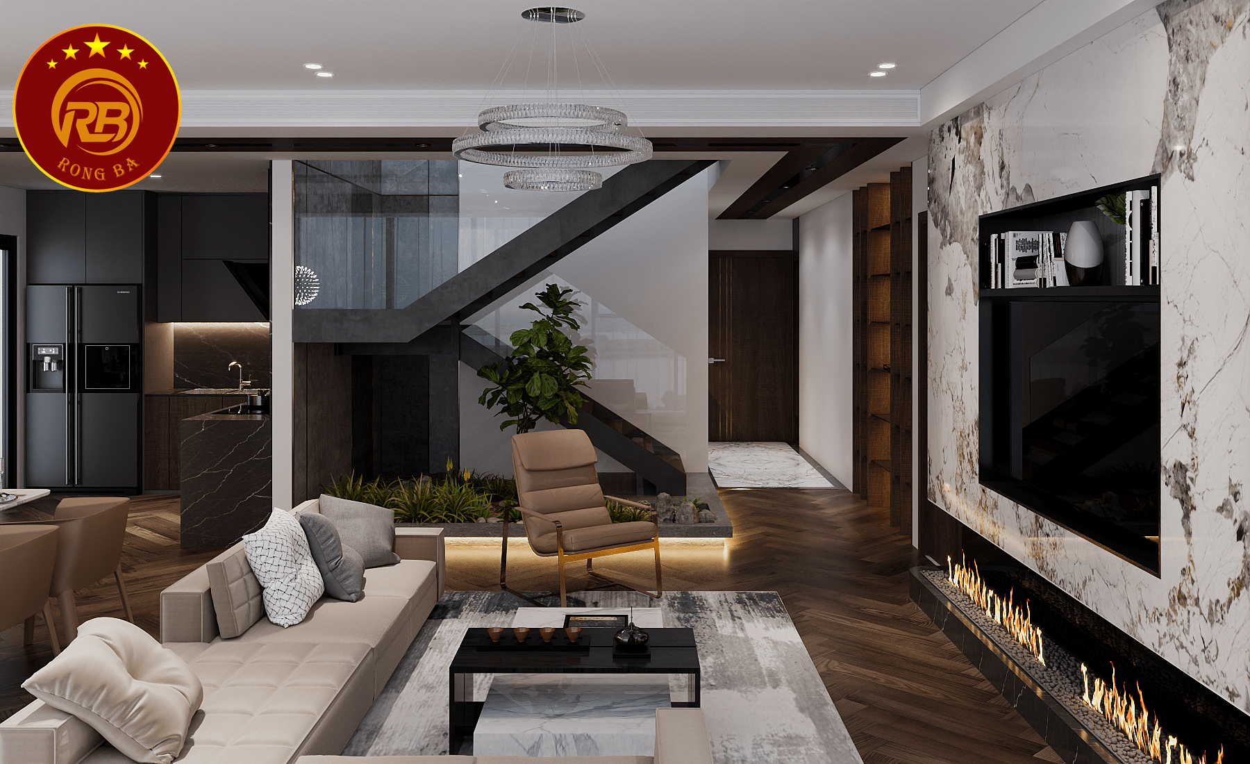 phong cách thiết kế nội thất biệt thự 3