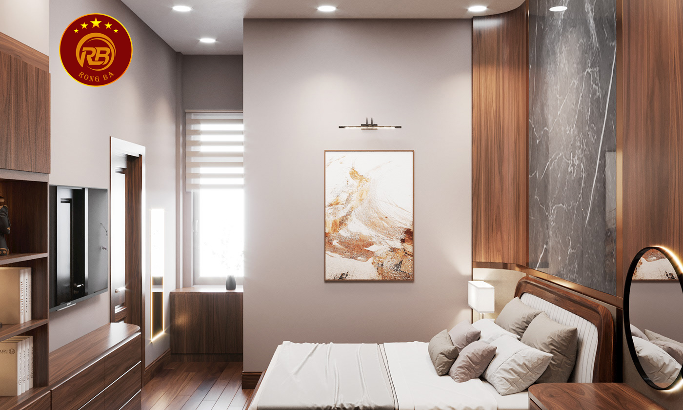 phòng ngủ gỗ óc chó tại nghệ an 4