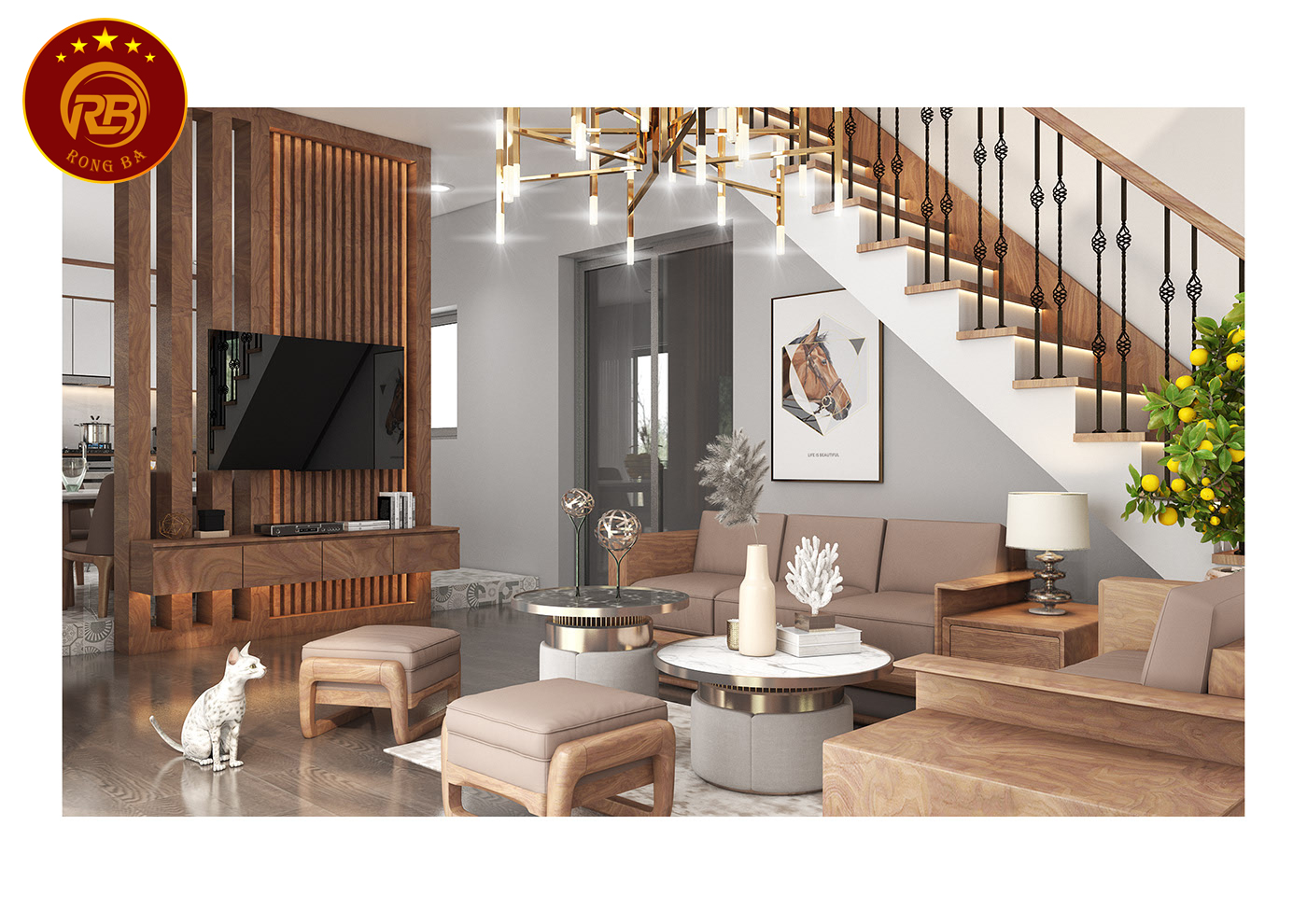 sofa gỗ óc chó tại nam định 1