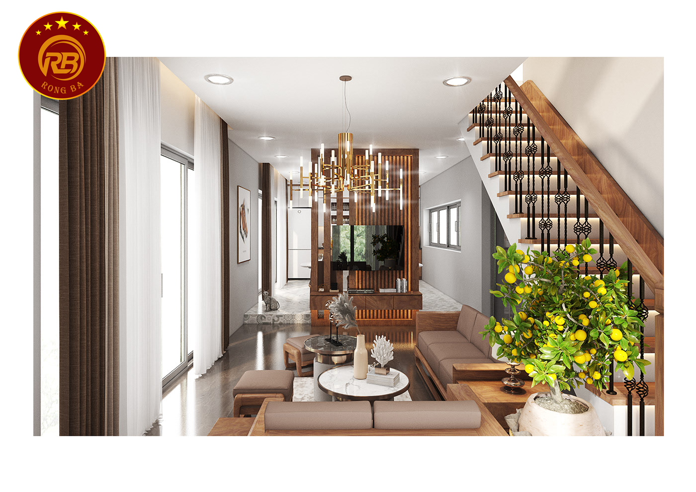 sofa gỗ óc chó tại nam định 2