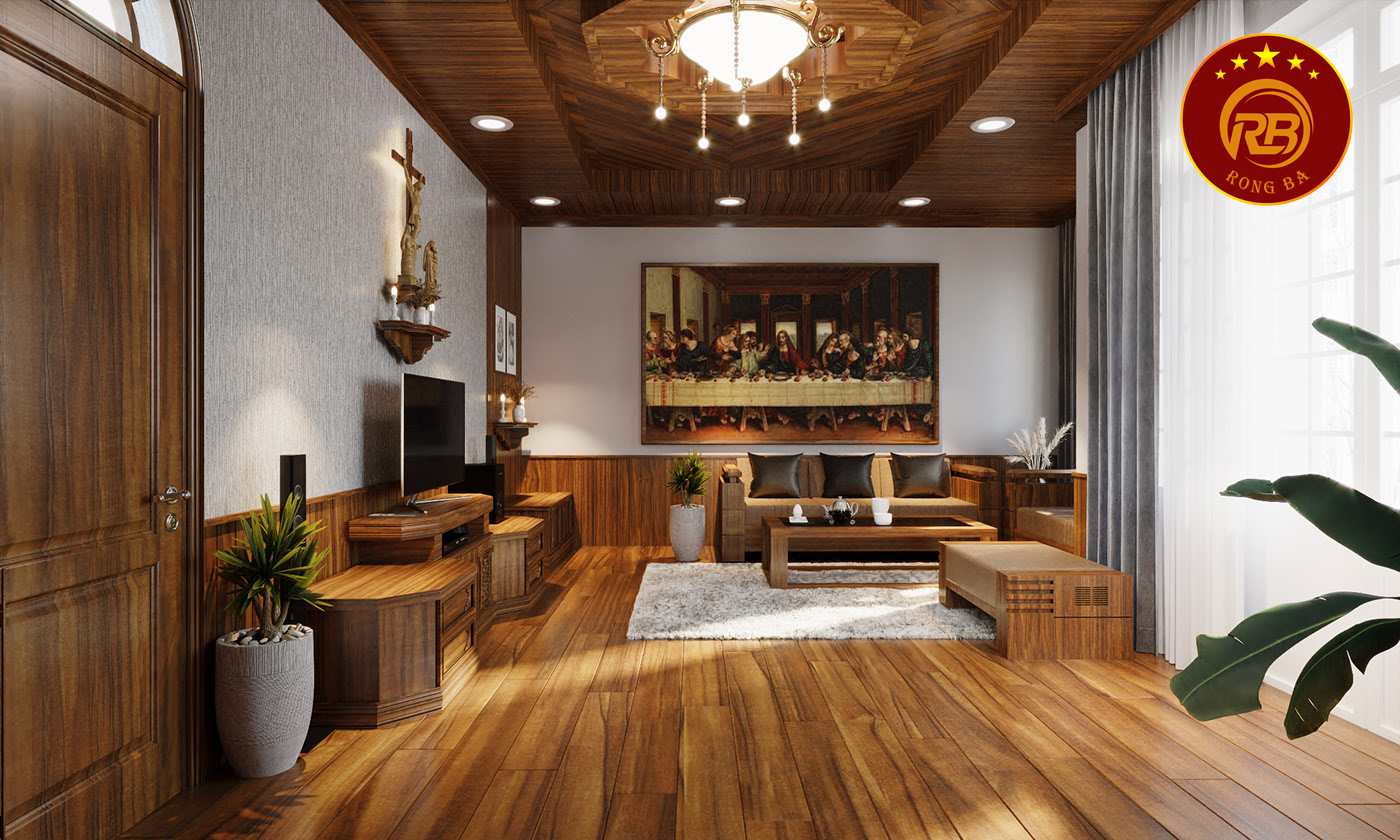 sofa gỗ óc chó tại quảng bình 1