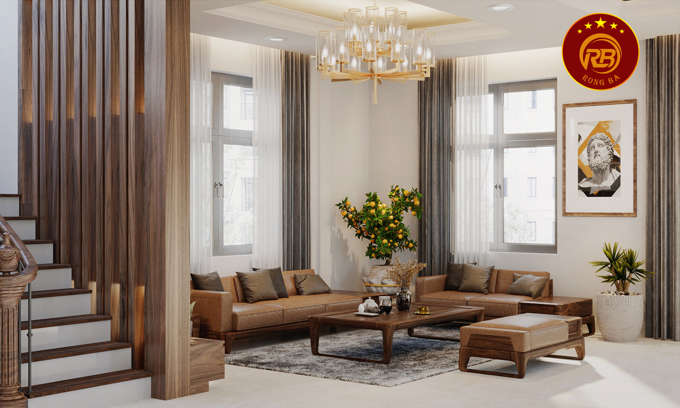 sofa gỗ óc chó tại quảng nam 2