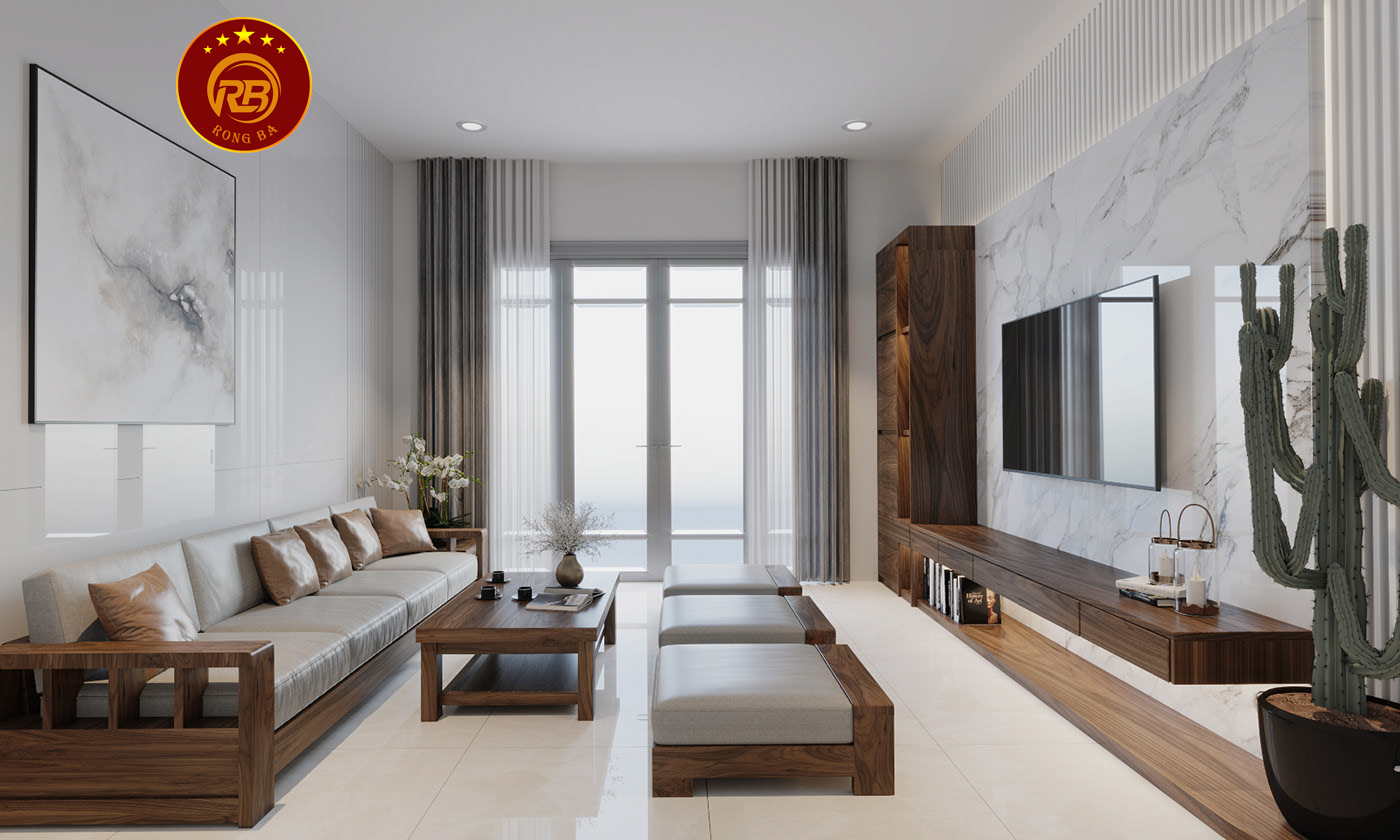 sofa gỗ óc chó tại quảng ngãi 2