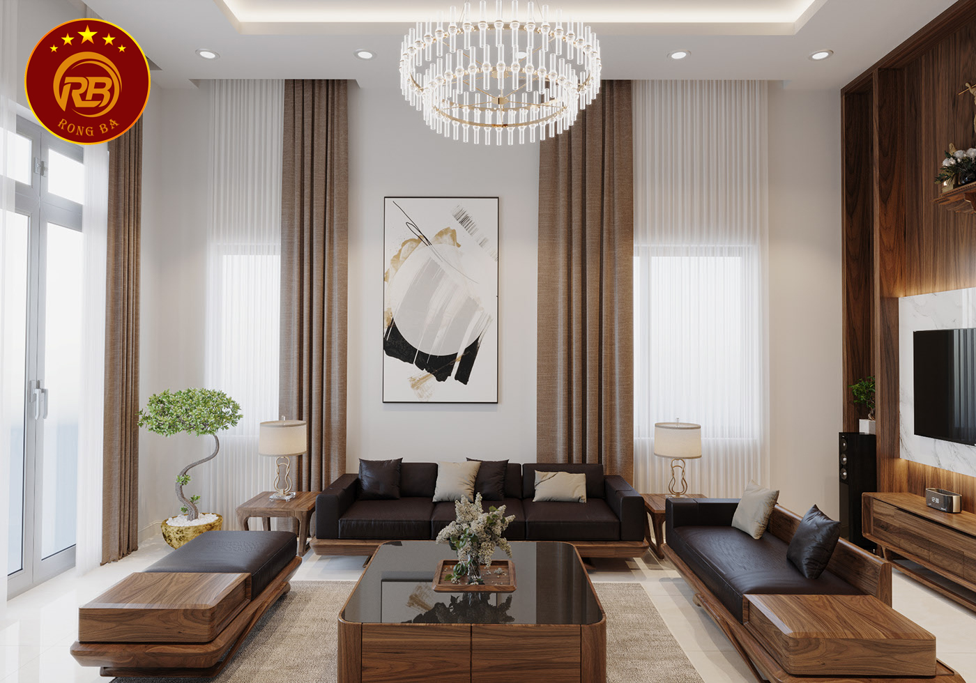sofa gỗ óc chó tại quảng trị 1
