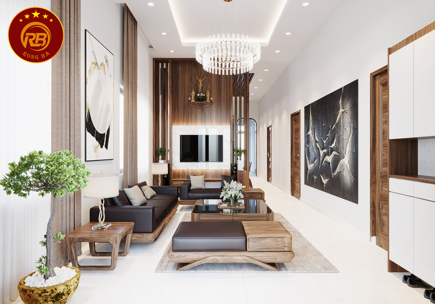 sofa gỗ óc chó tại quảng trị