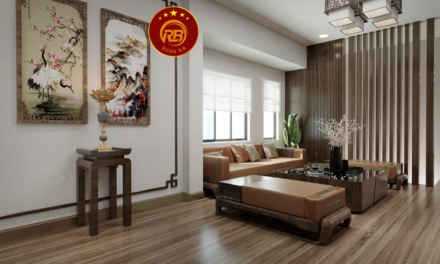 sofa gỗ óc chó tại thái bình 1