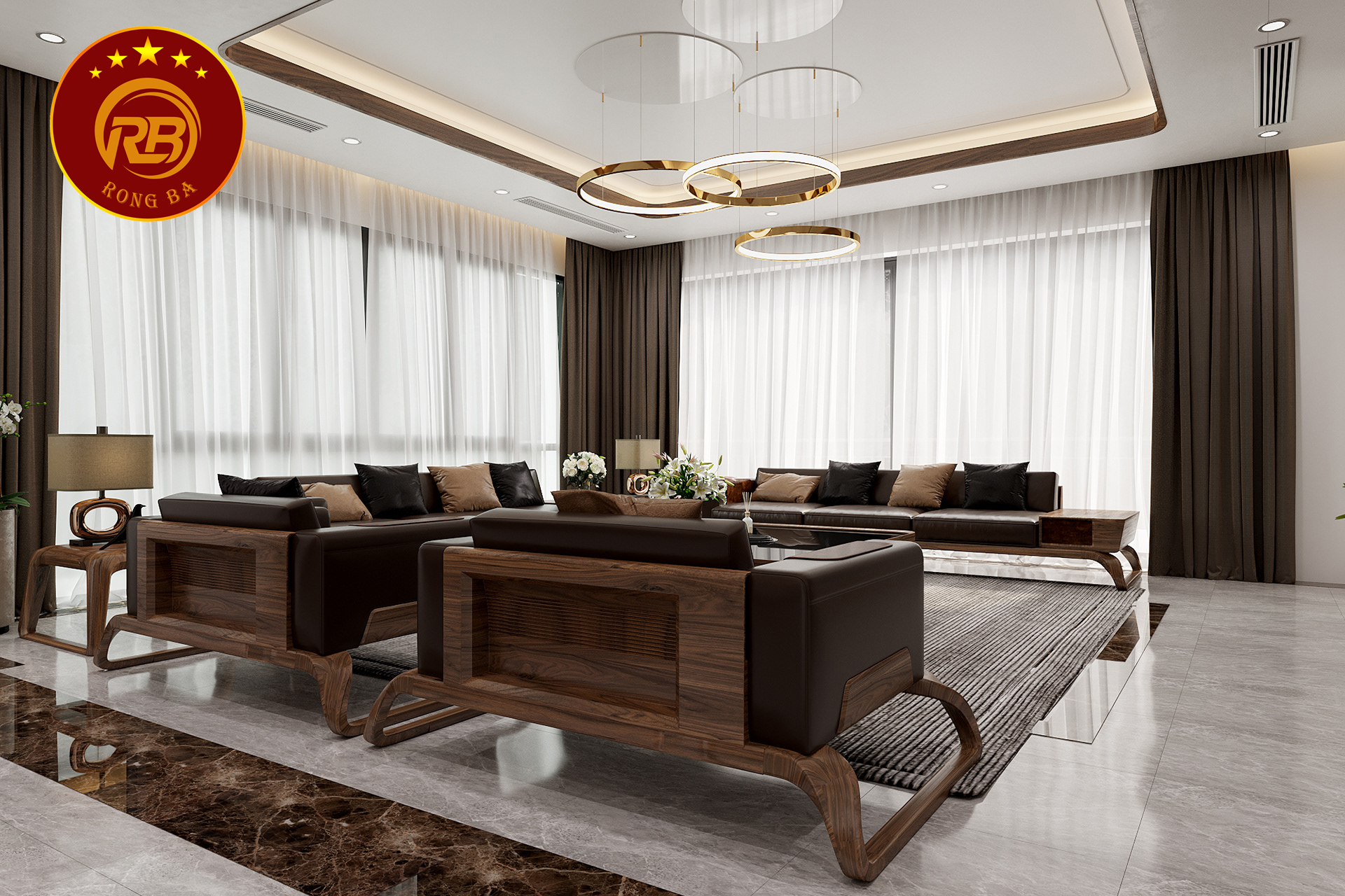 Thi công nội thất gỗ óc chó tại TP Hồ Chí Minh