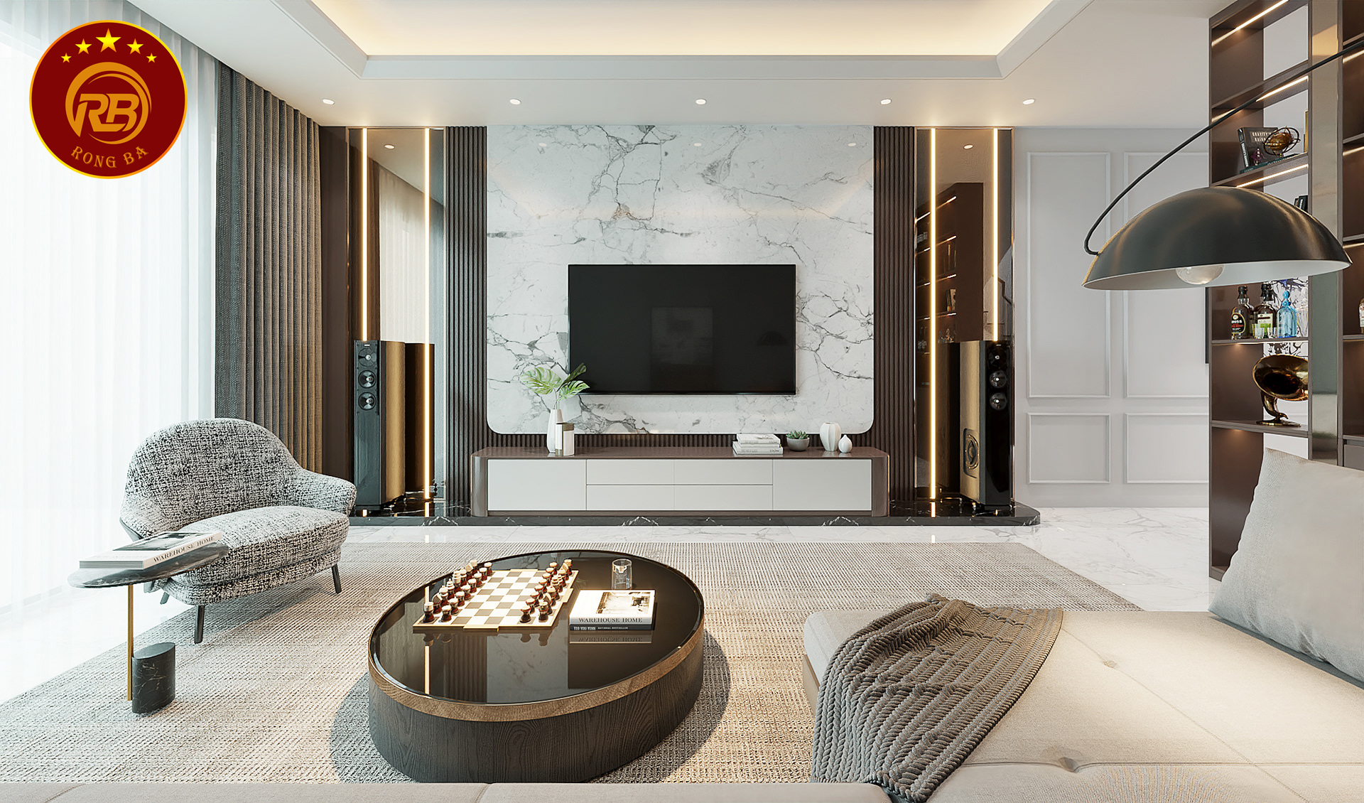 thiết kế nội thất biệt thự luxury 2
