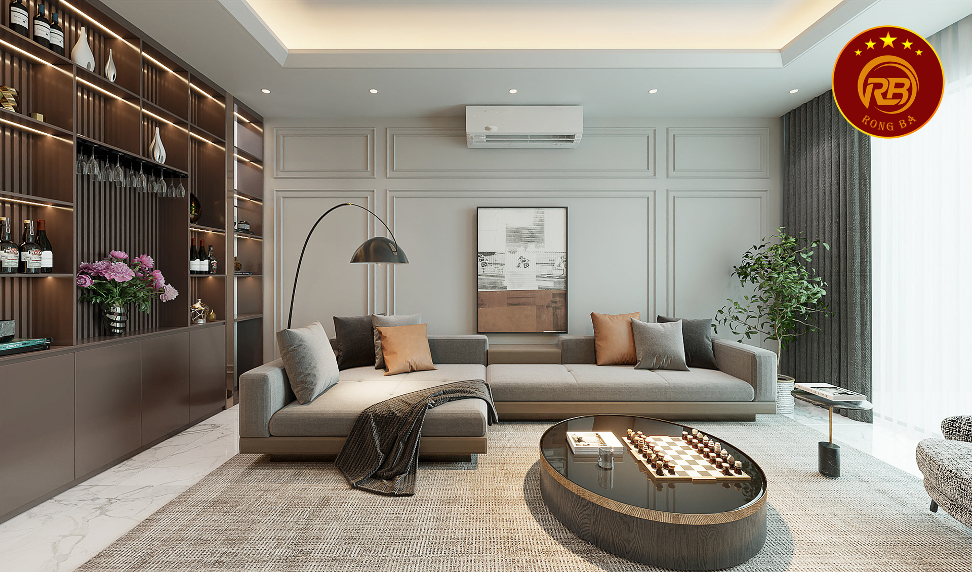 thiết kế nội thất biệt thự luxury 4