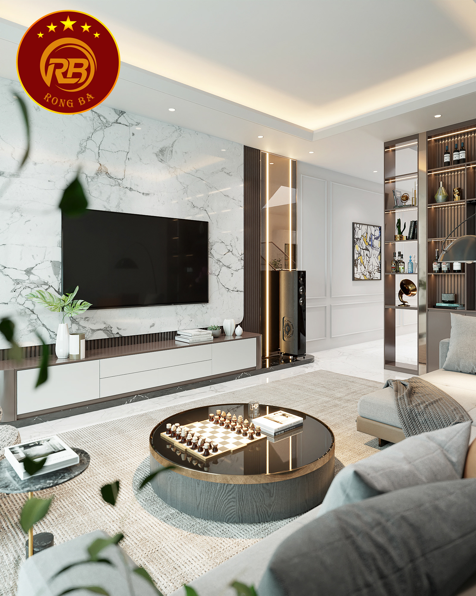thiết kế nội thất biệt thự luxury 10