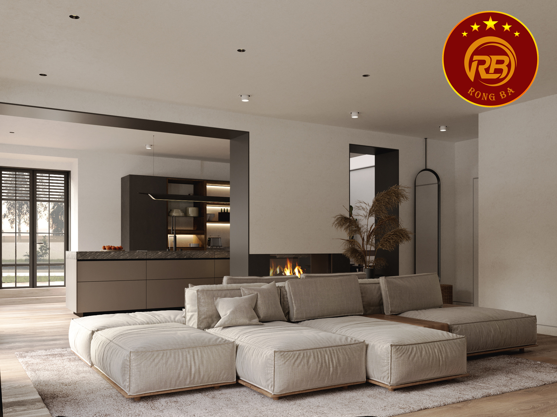 thiết kế nội thất biệt thự phong cách hiện đại 3