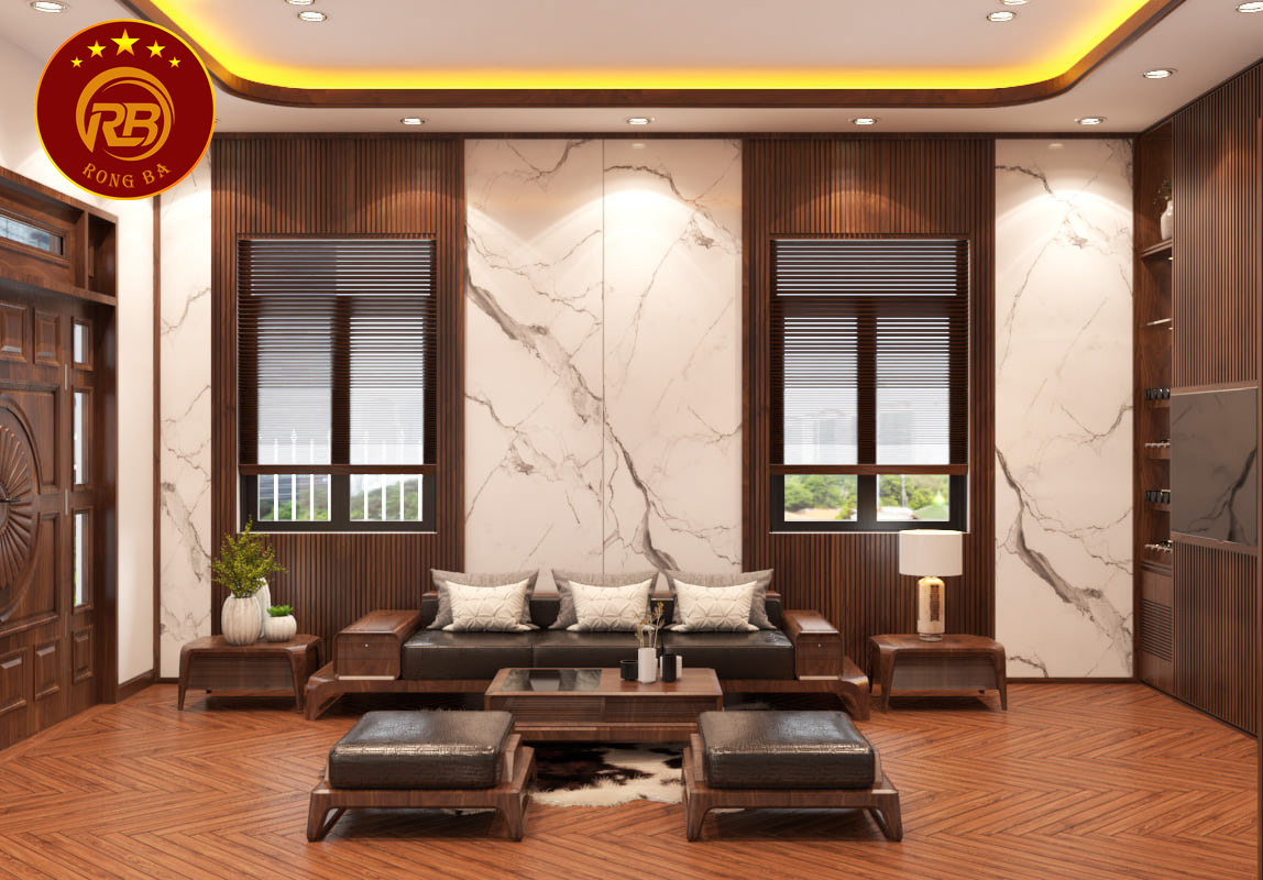 thiết kế nội thất phòng khách hiện đại 1