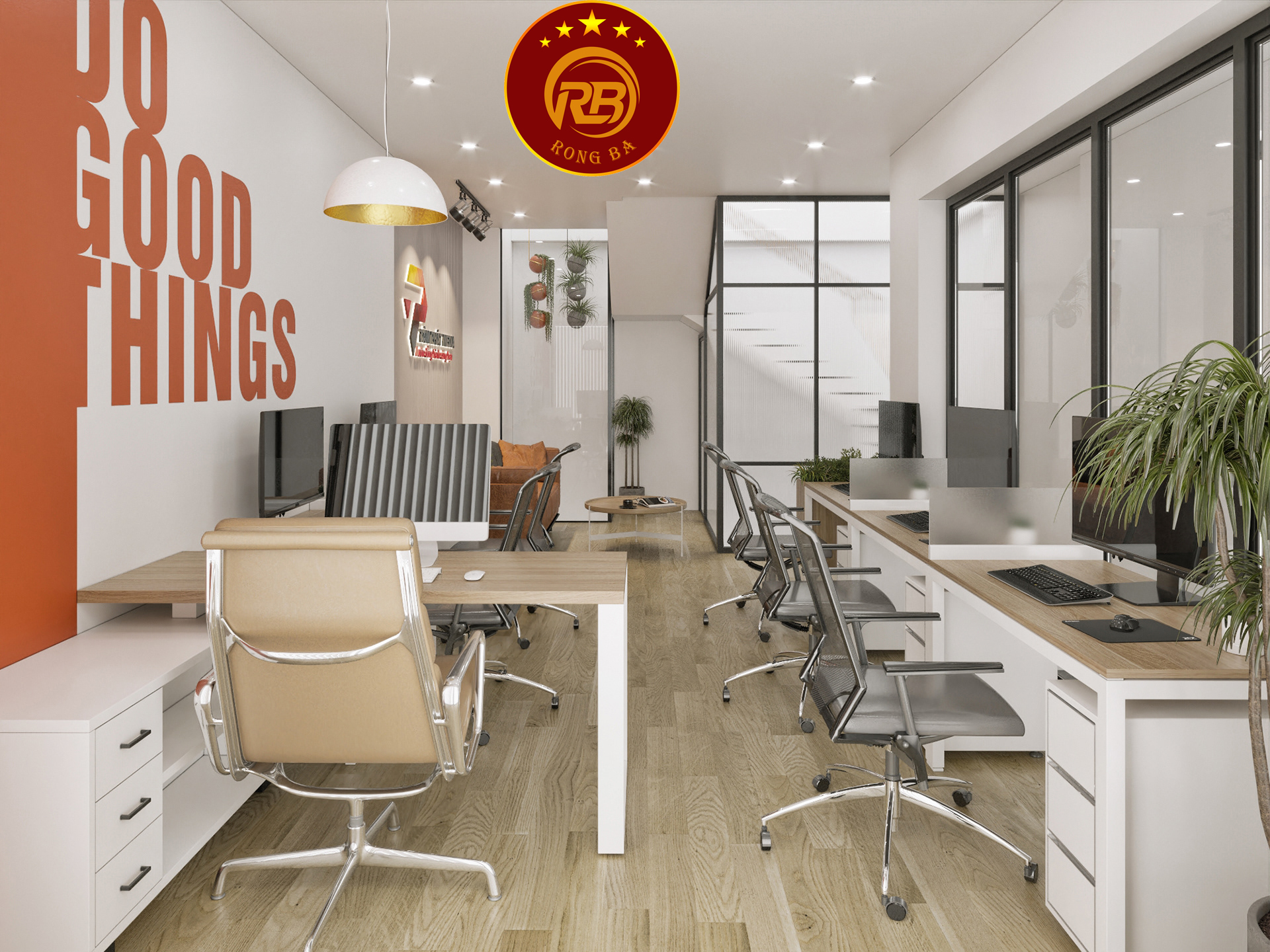 thiết kế văn phòng làm việc hiện đại 8