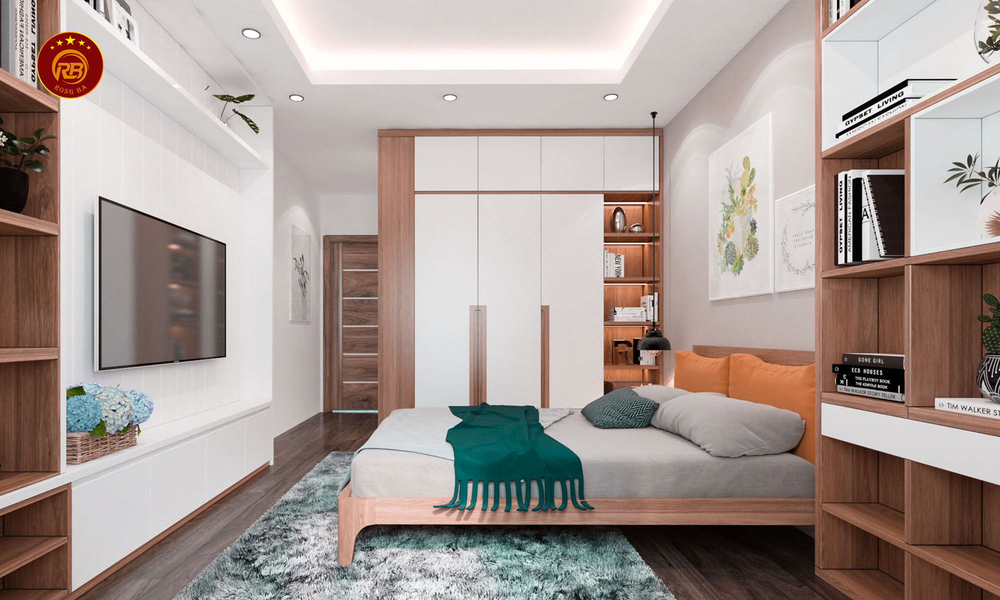 Tủ quần áo gỗ óc chó tại Cao Bằng