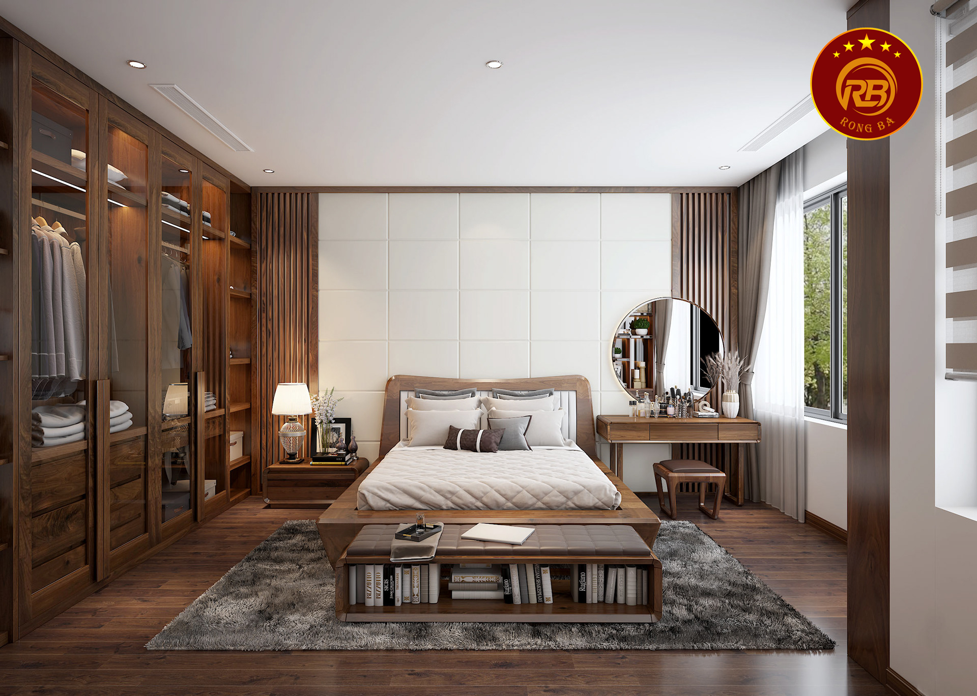 tủ quần áo gỗ óc chó tại Lâm Đồng