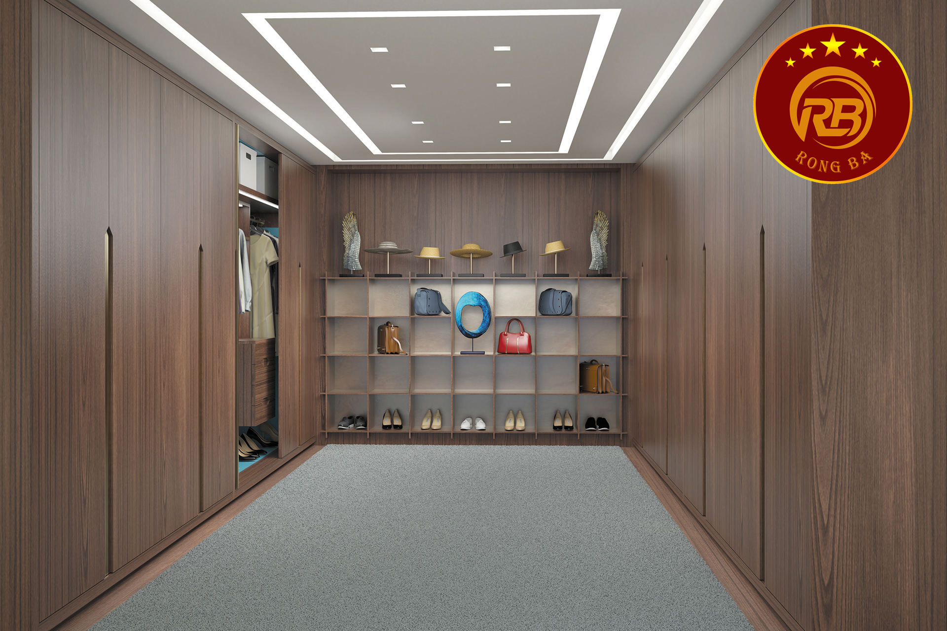 tủ quần áo gỗ óc chó tại Lào Cai