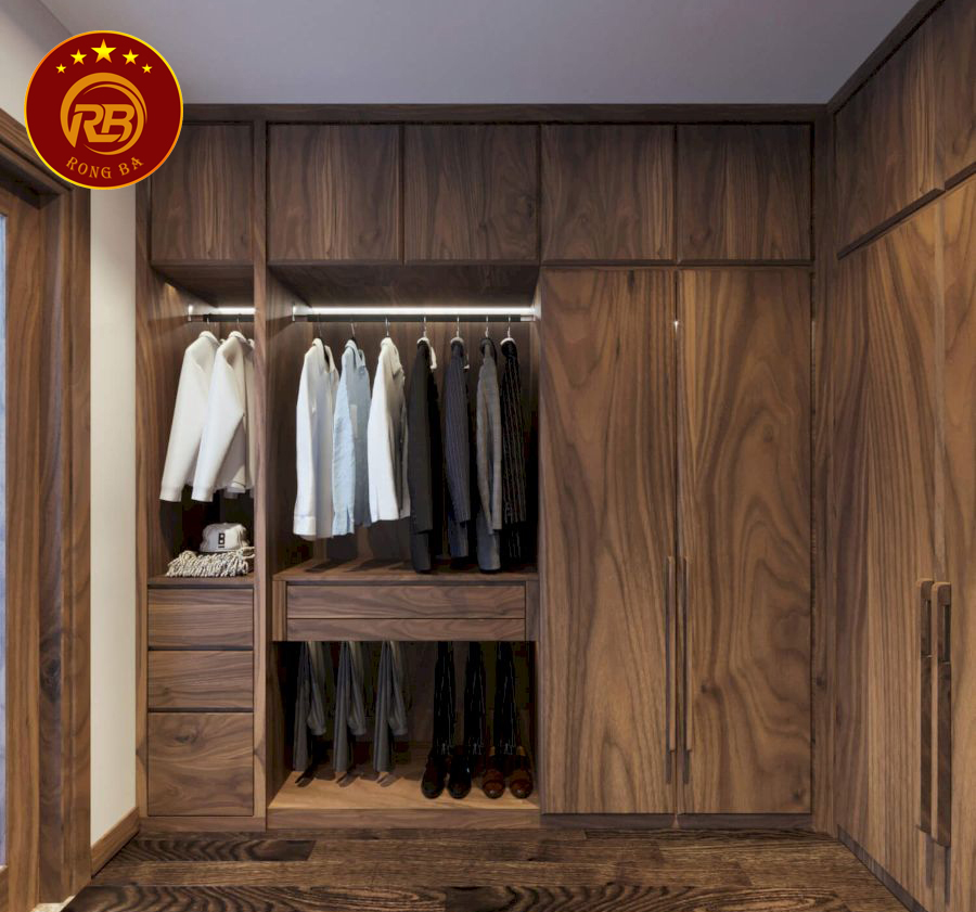tủ quần áo gỗ óc chó tại Nghệ An