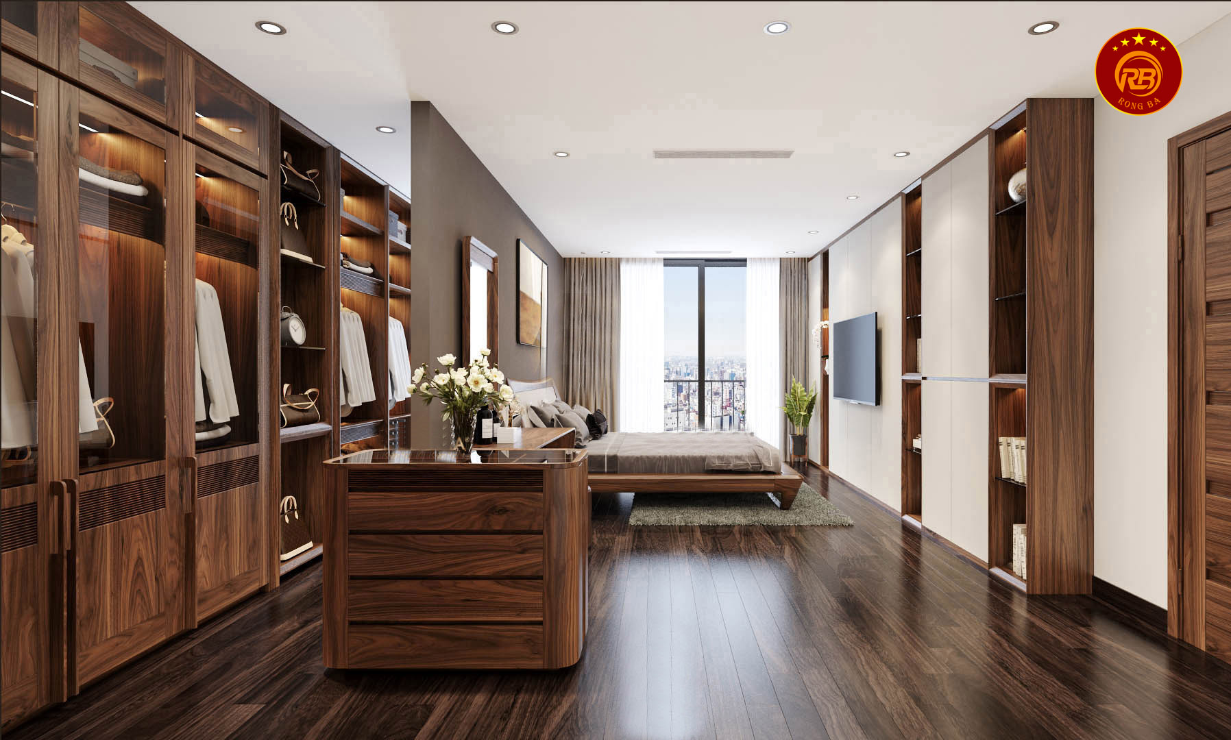 tủ quần áo gỗ óc chó tại TP Hồ Chí Minh