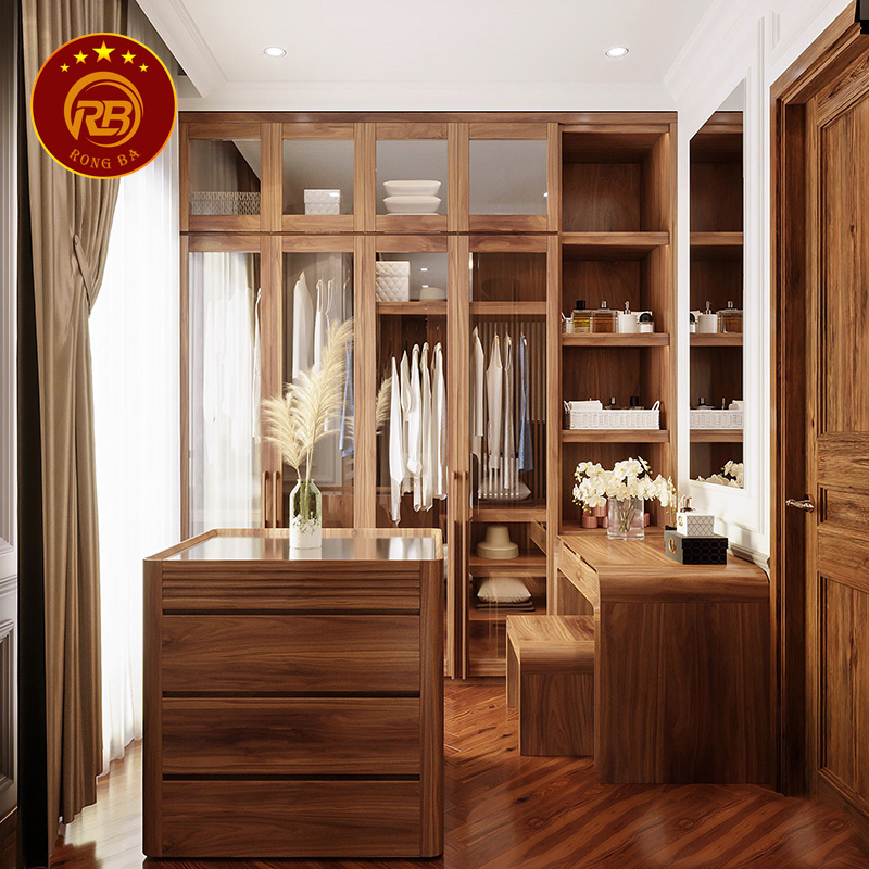 tủ quần áo gỗ óc chó tại Tuyên Quang