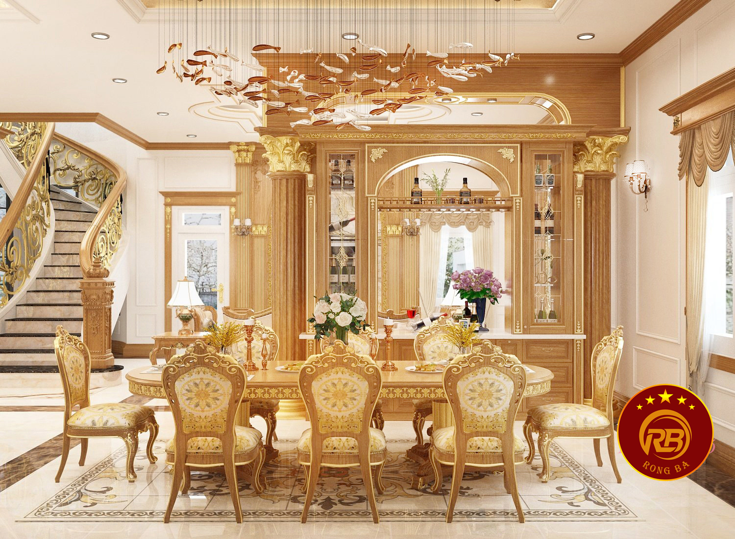thiết kế nội thất biệt thự đơn lập 2