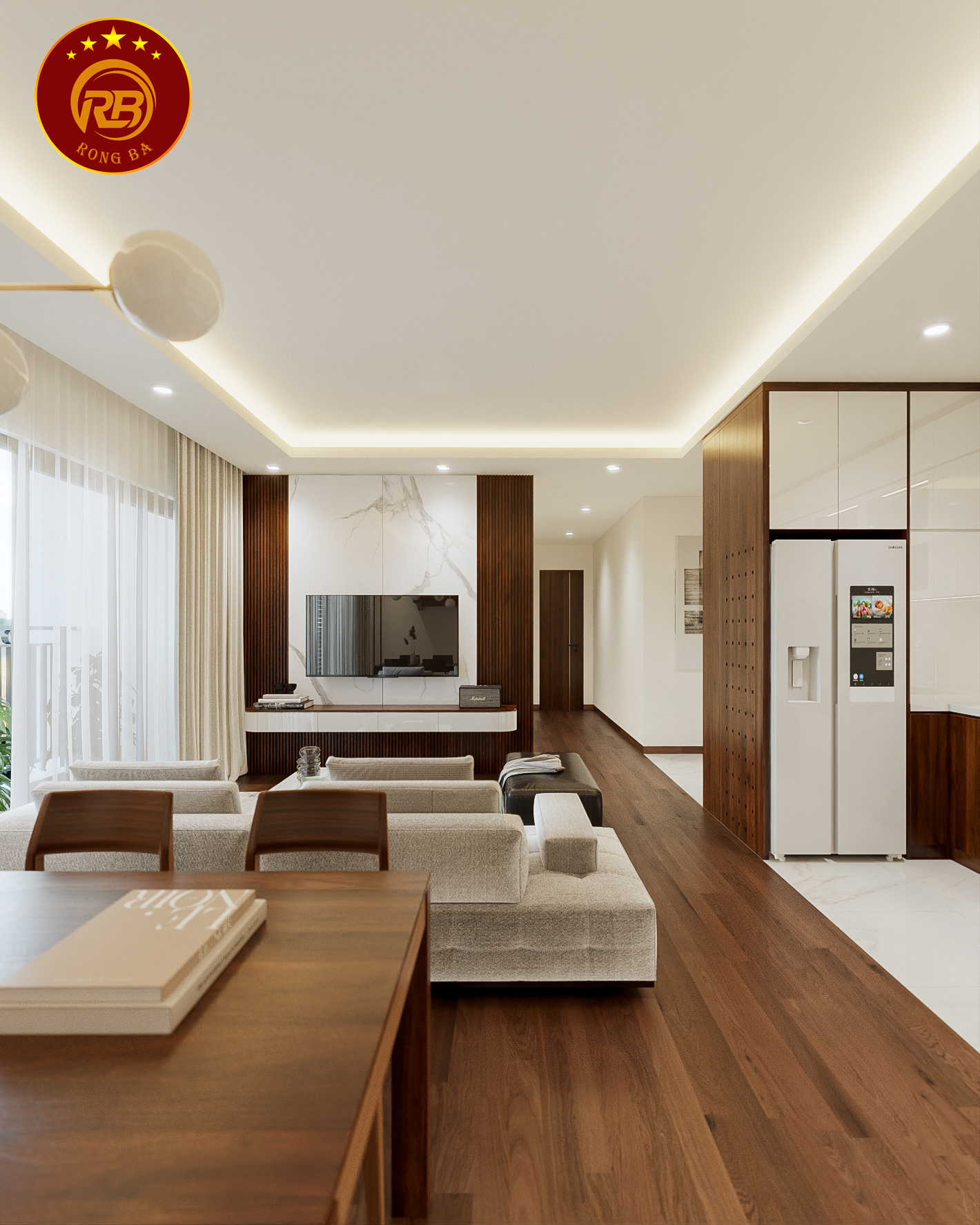 thiết kế nội thất biệt thự hiện đại 1